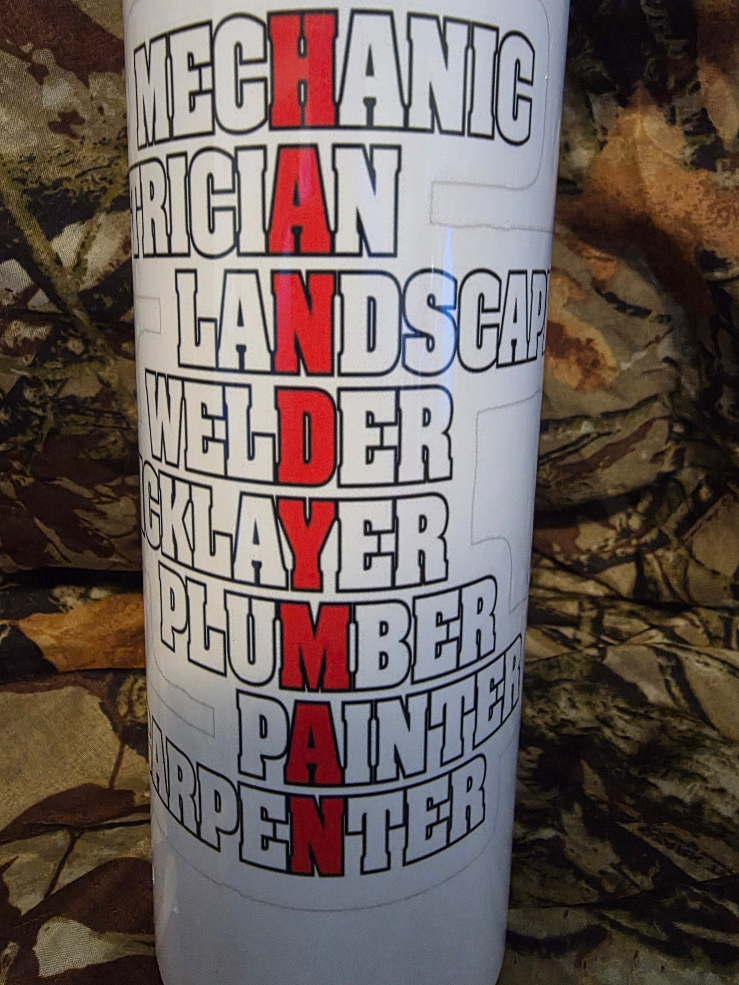 Handyman Tradesman 30oz Skinny Tumbler