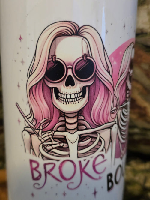 Broke But Bougie 30oz Skinny Tumbler