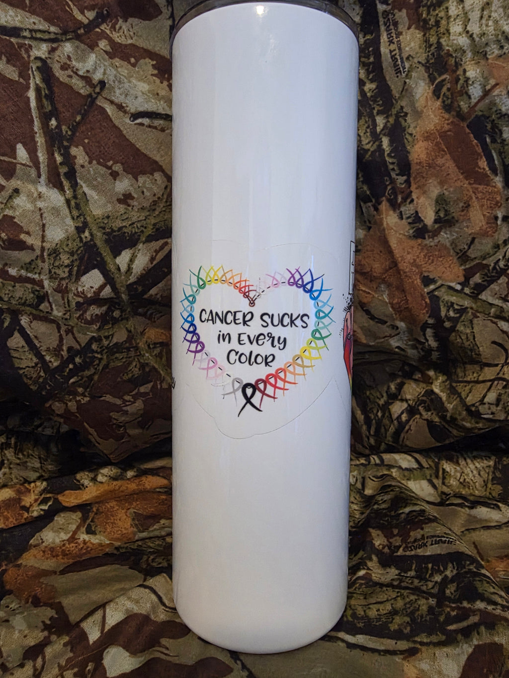 Fight Cancer In All Colors 30oz Skinny Tumbler