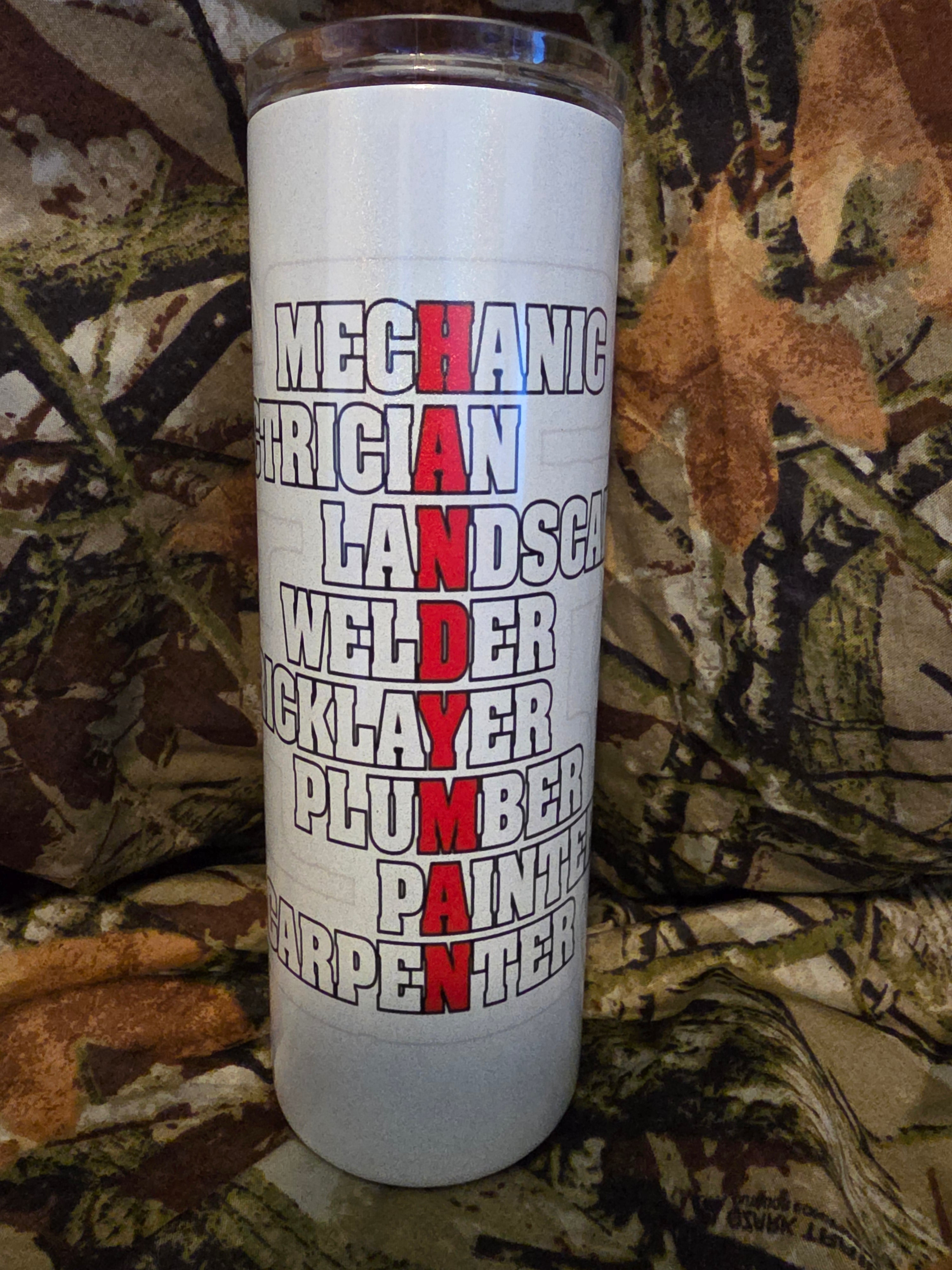 Handyman Trades 20oz Skinny Tumbler