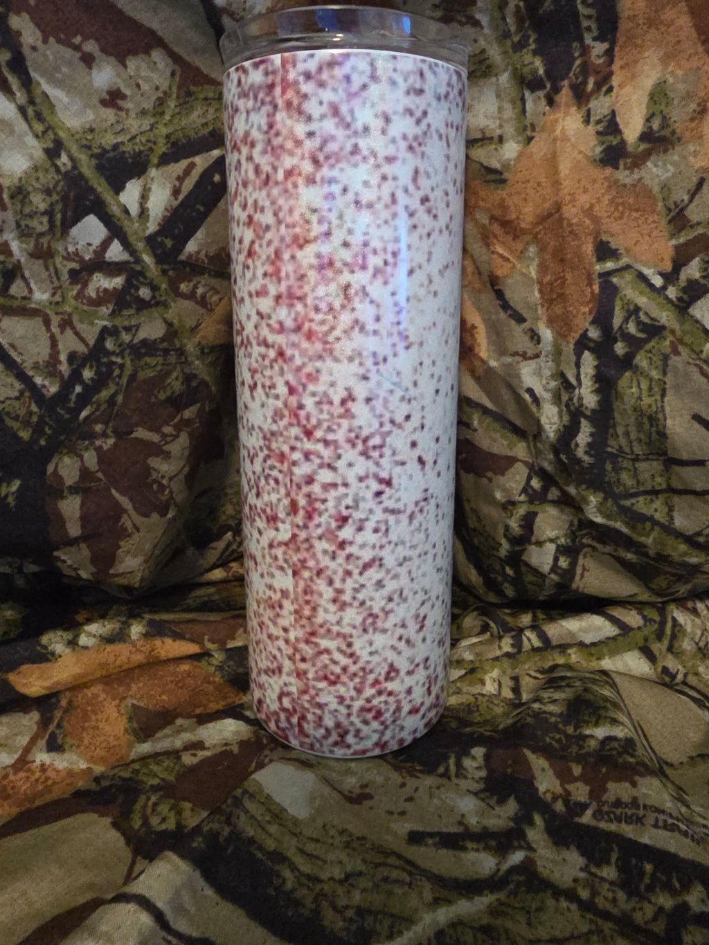 Wish A Bitch Would 20oz Skinny Tumbler – Funny Red Bear Stainless Steel Cup – Sarcastic Glitter Travel Mug