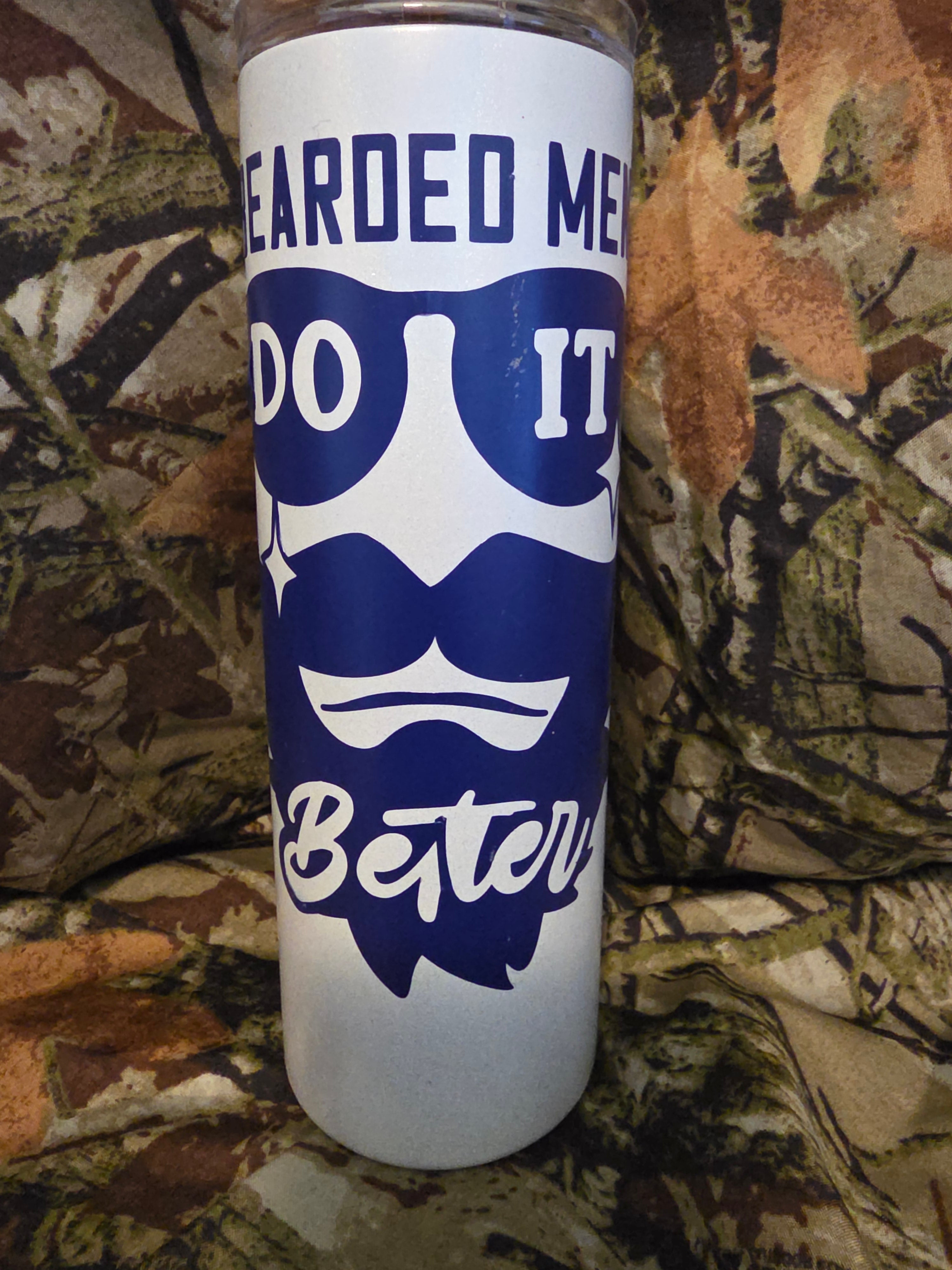 Funny Beard Tumbler – 20oz Skinny Cup