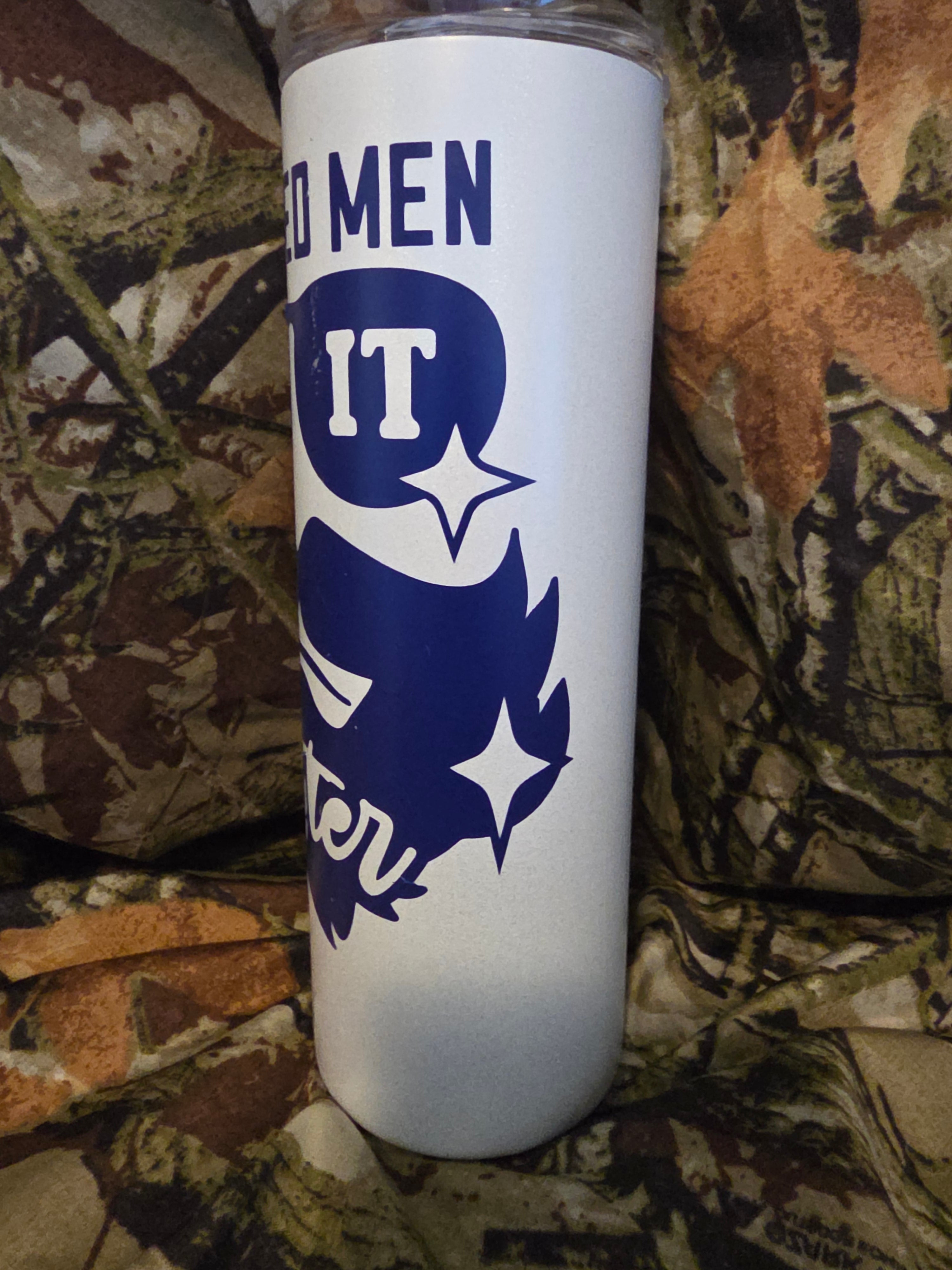 Funny Beard Tumbler – 20oz Skinny Cup