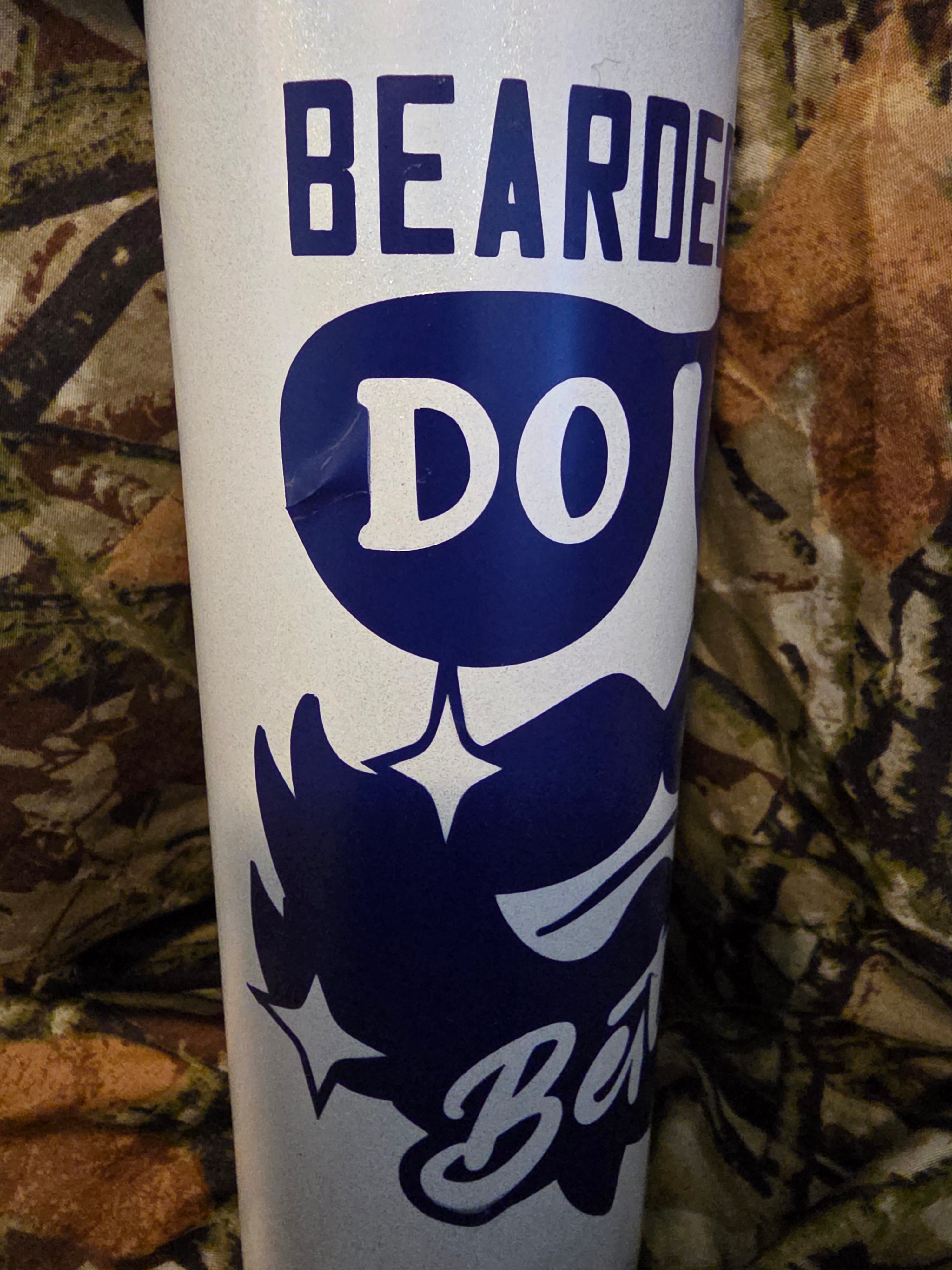 Funny Beard Tumbler – 20oz Skinny Cup
