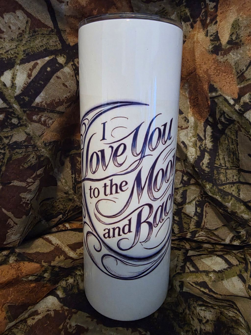 I Love You to the Moon and Back Tumbler – 20oz Skinny Cup