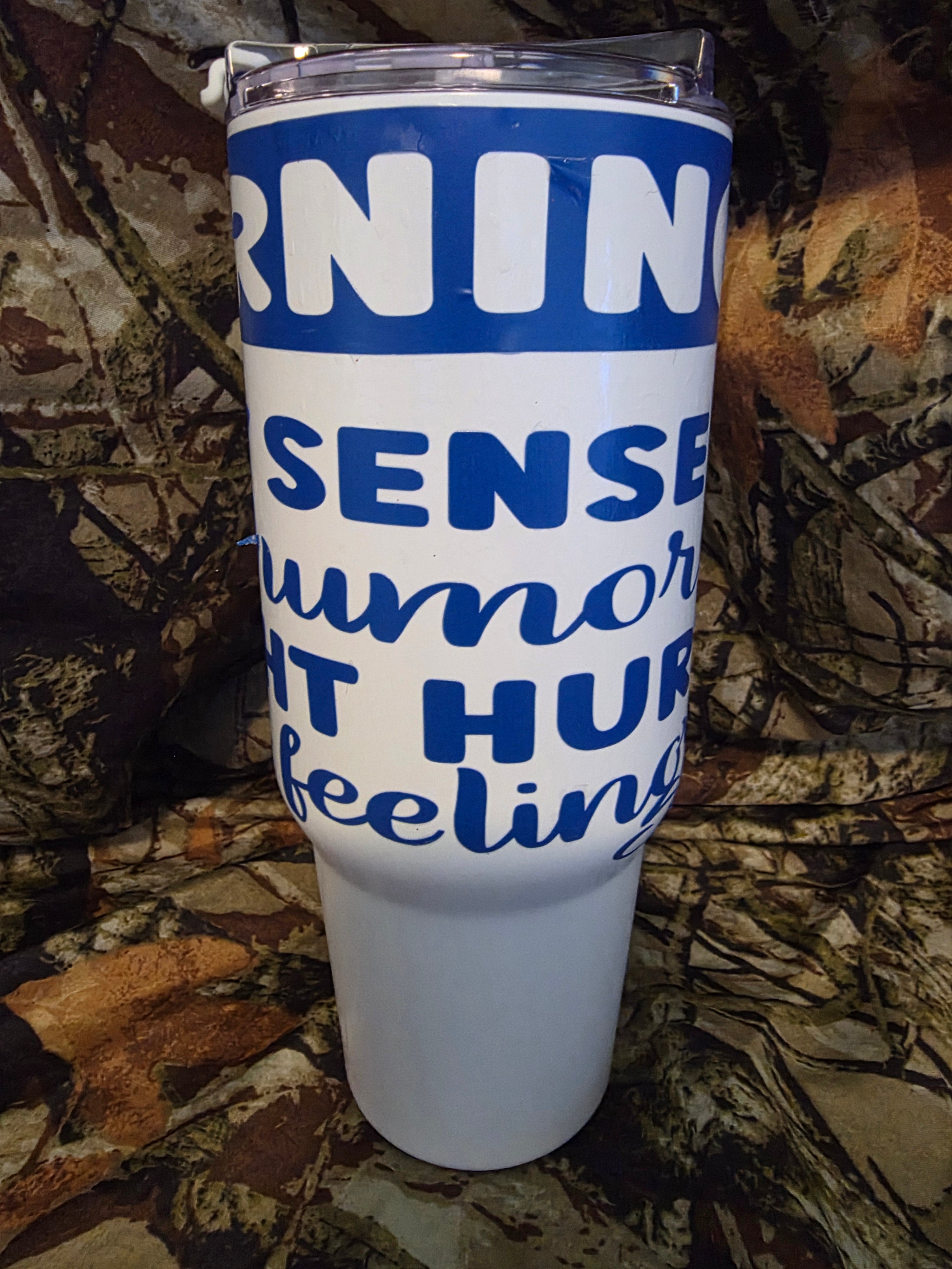 Funny Warning Humor 40oz Tumbler With Handle
