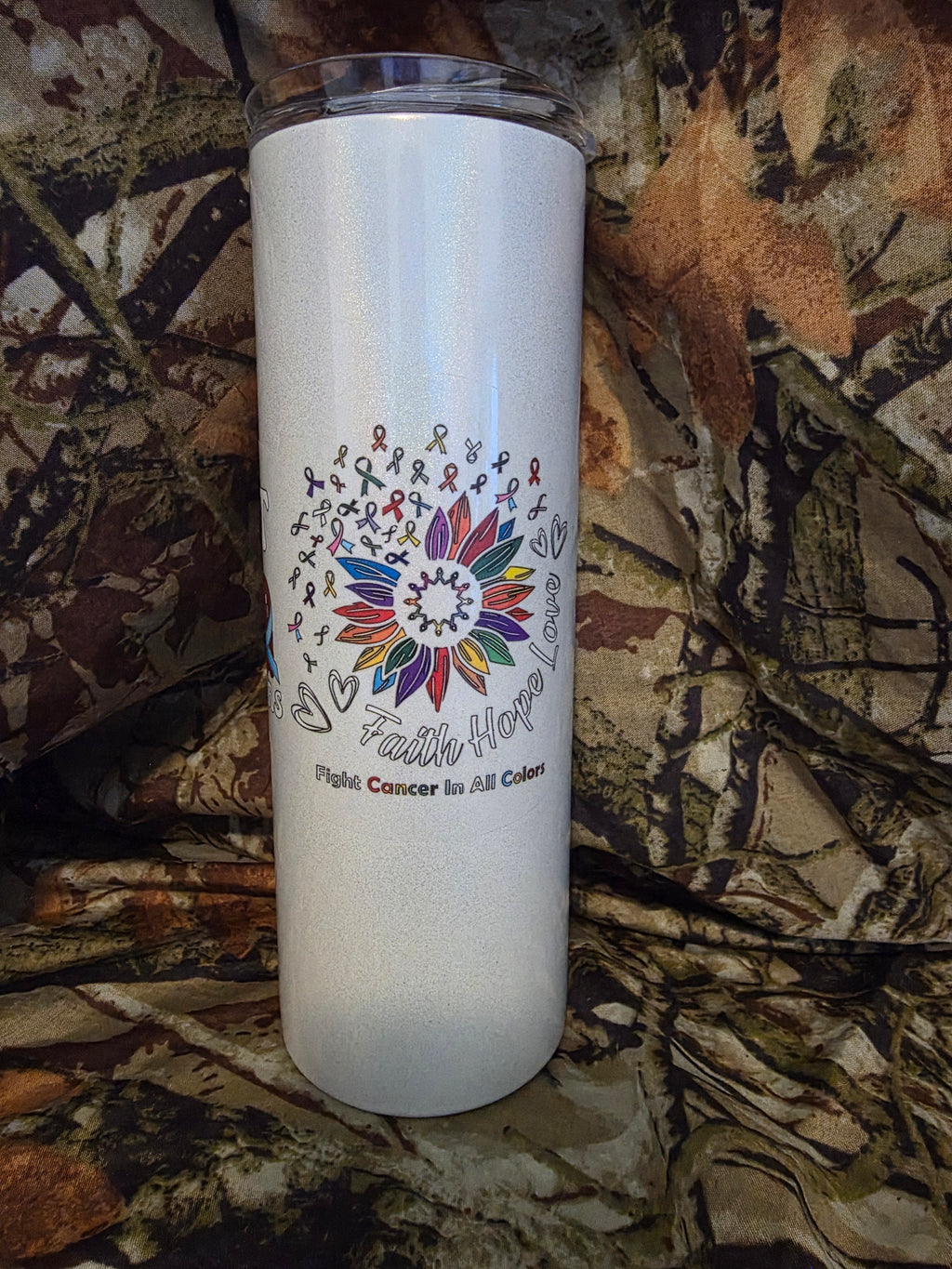 Cancer Awareness Tumbler – Fight Cancer In All Colors