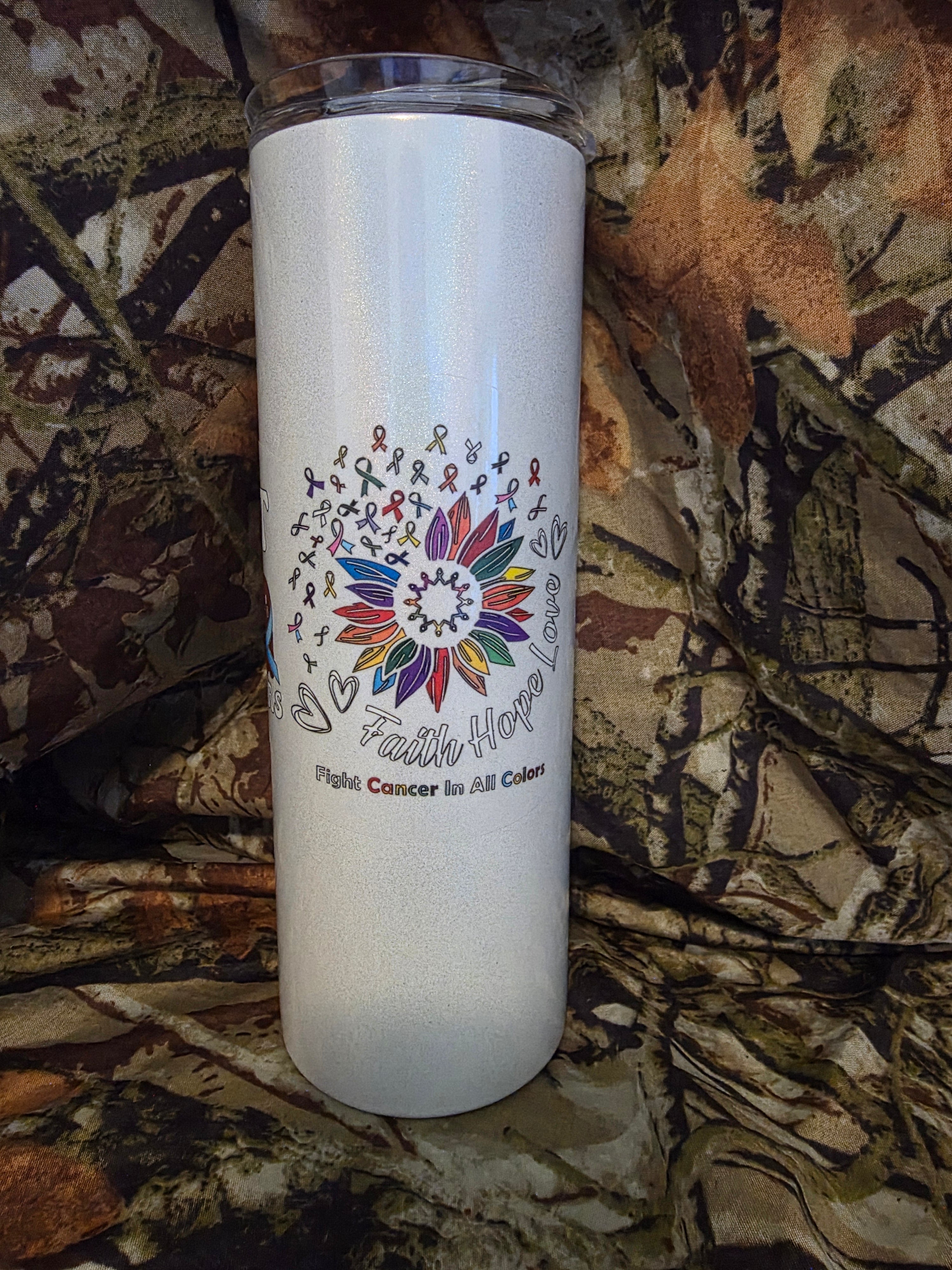 Cancer Awareness Tumbler – Fight Cancer In All Colors