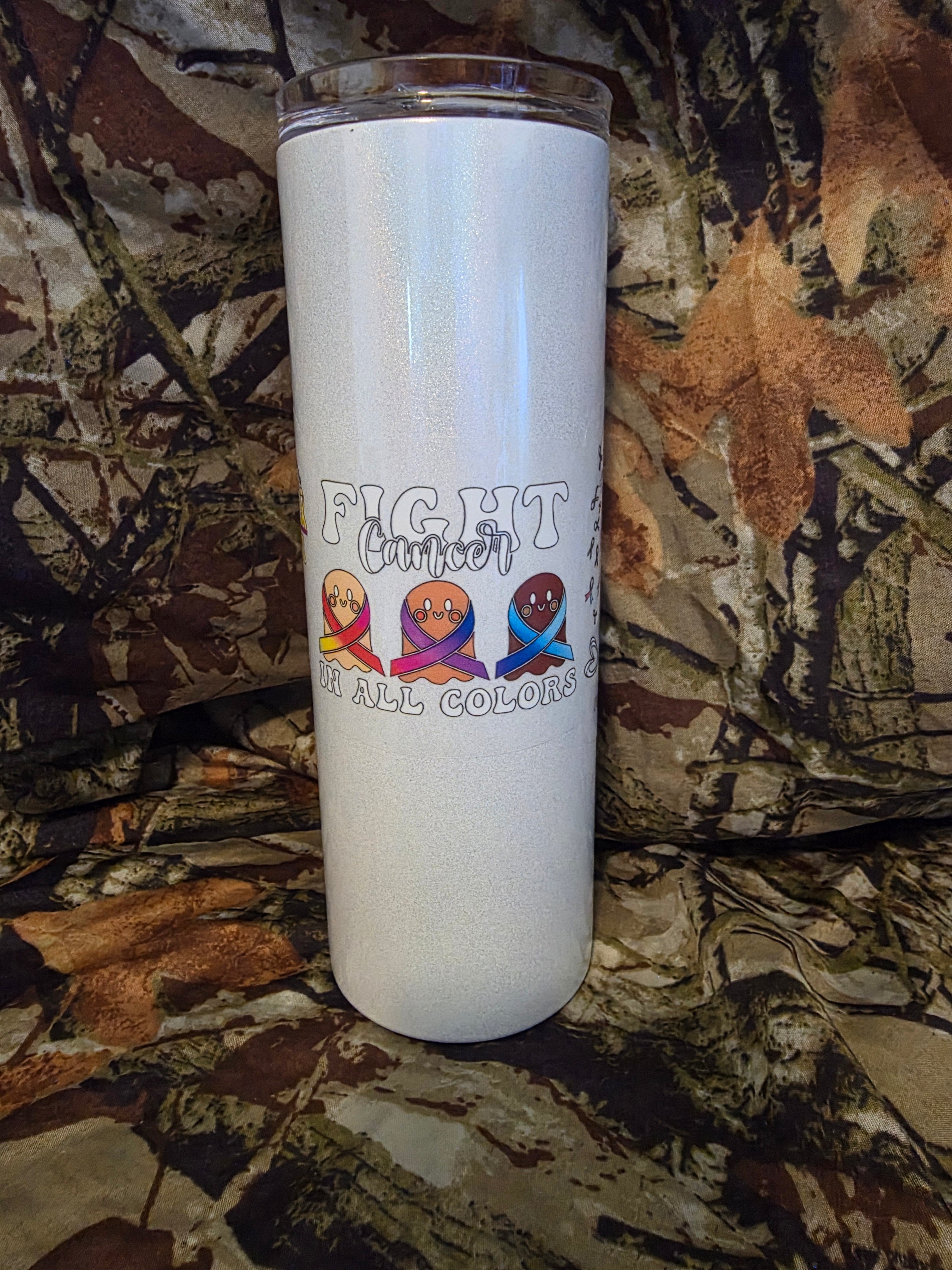 Cancer Awareness Tumbler – Fight Cancer In All Colors