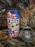 May the Fourth Be With You 16 oz Cozy Style Tumbler with Lid Straw & Bottle Opener