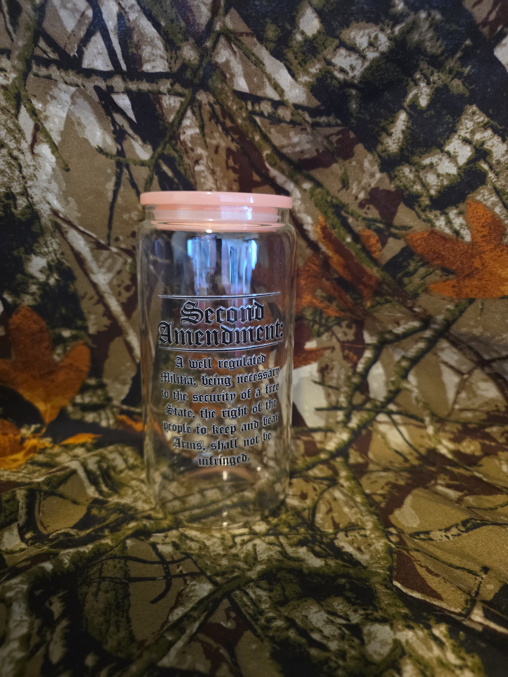 Second Amendment Glass Tumbler