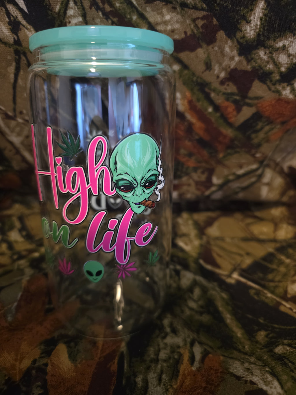 High on Life Glass Tumbler