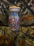Riders Don’t Need Wings to Fly Skull Glass Tumbler