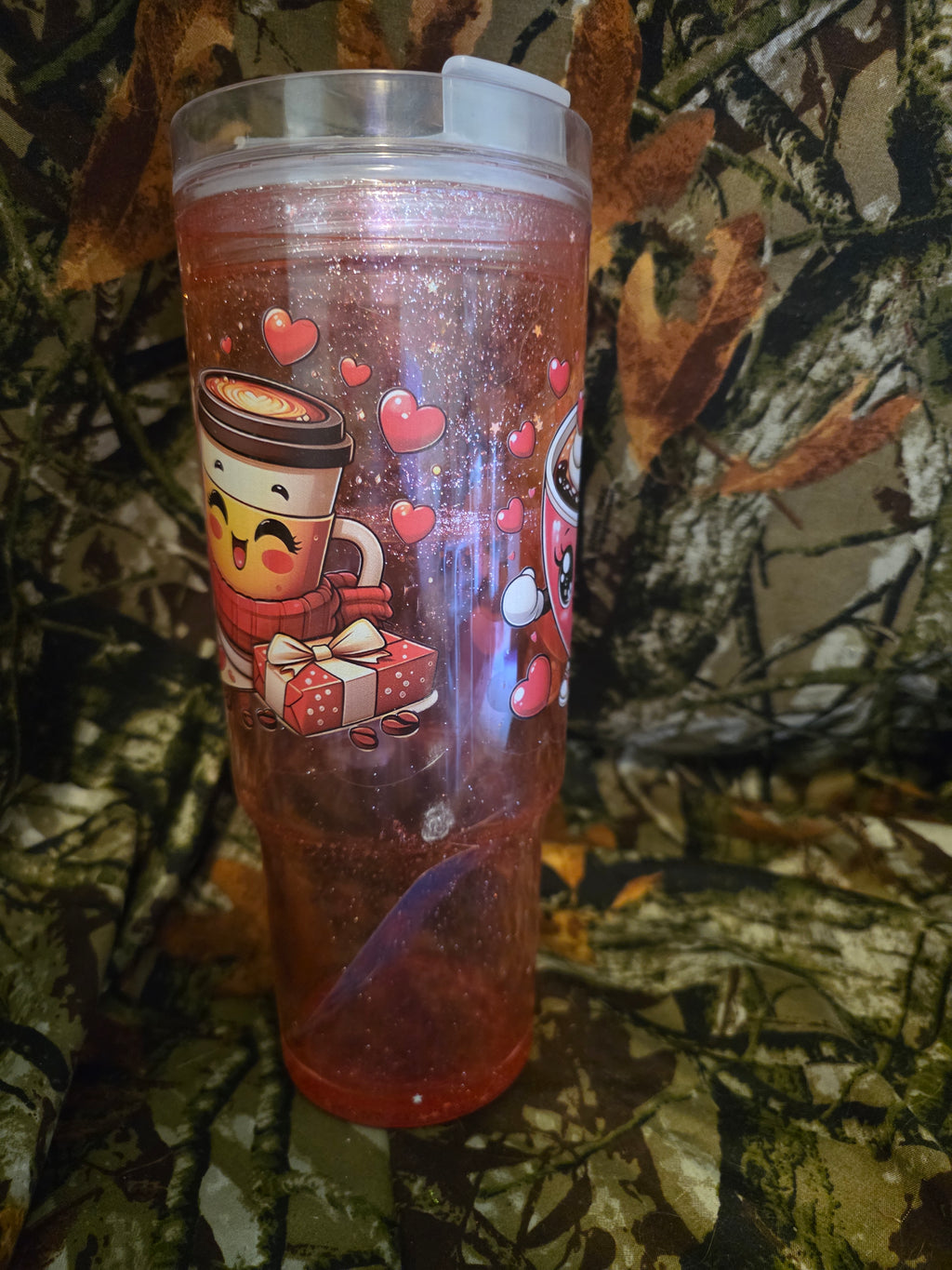 Cute Coffee Love 40 oz Snow Globe Tumbler