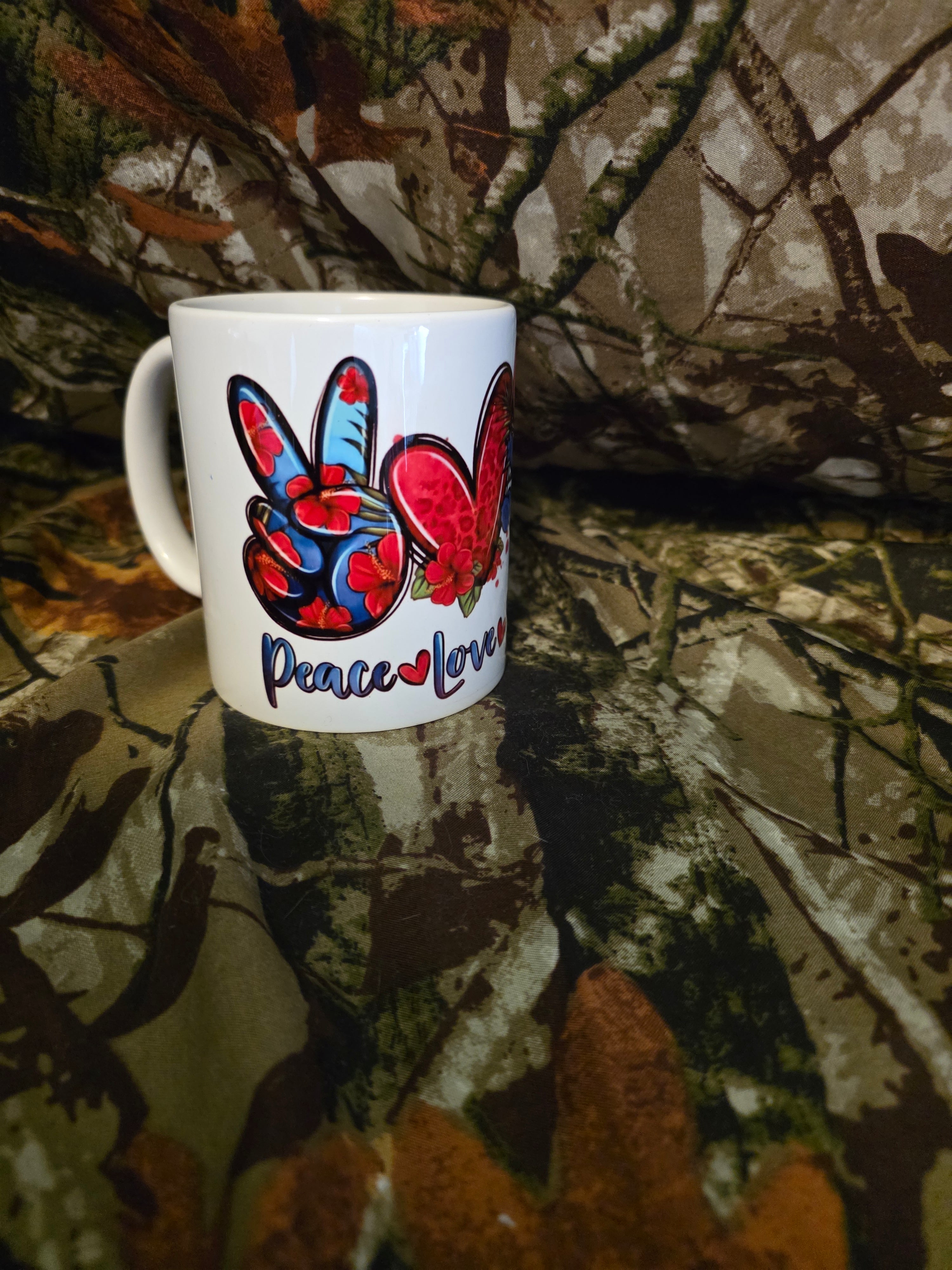 Peace Love Stitch Coffee Mug