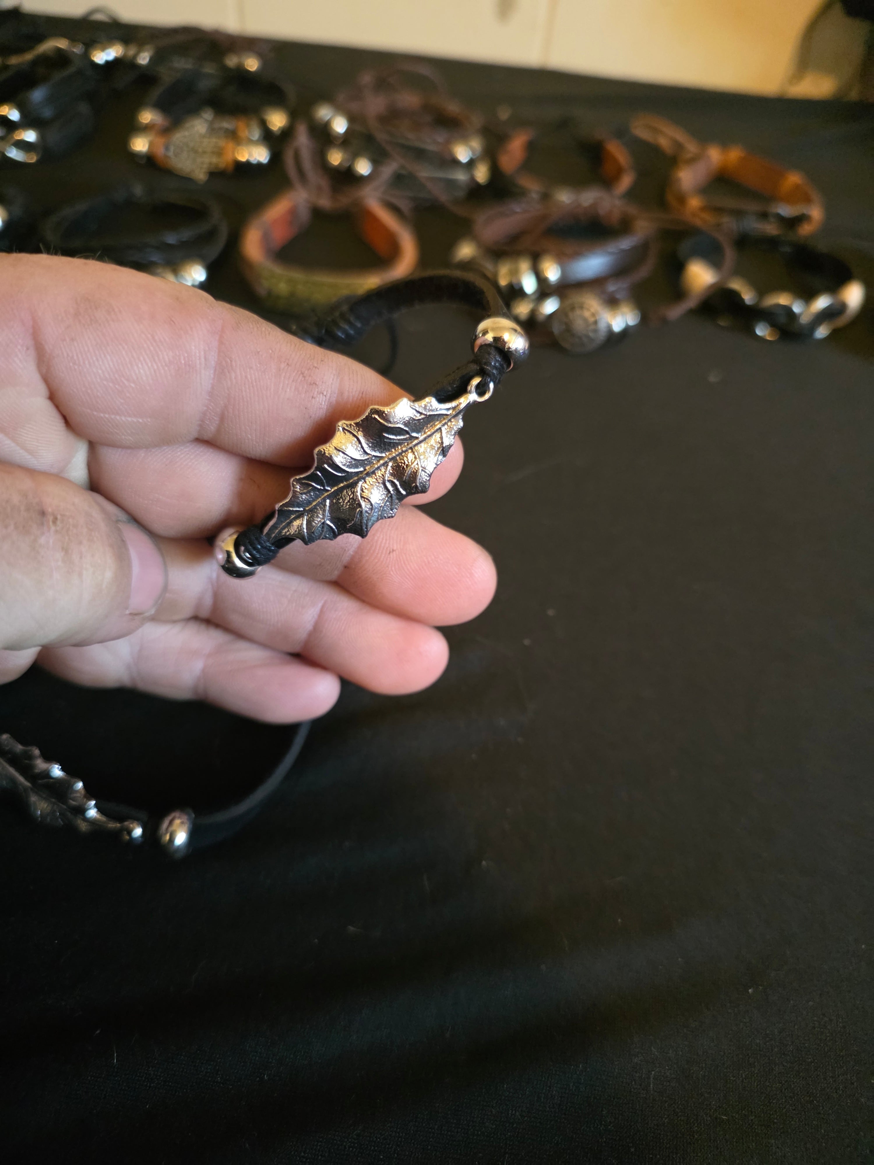 Leather Symbol & Charm Bracelet Collection