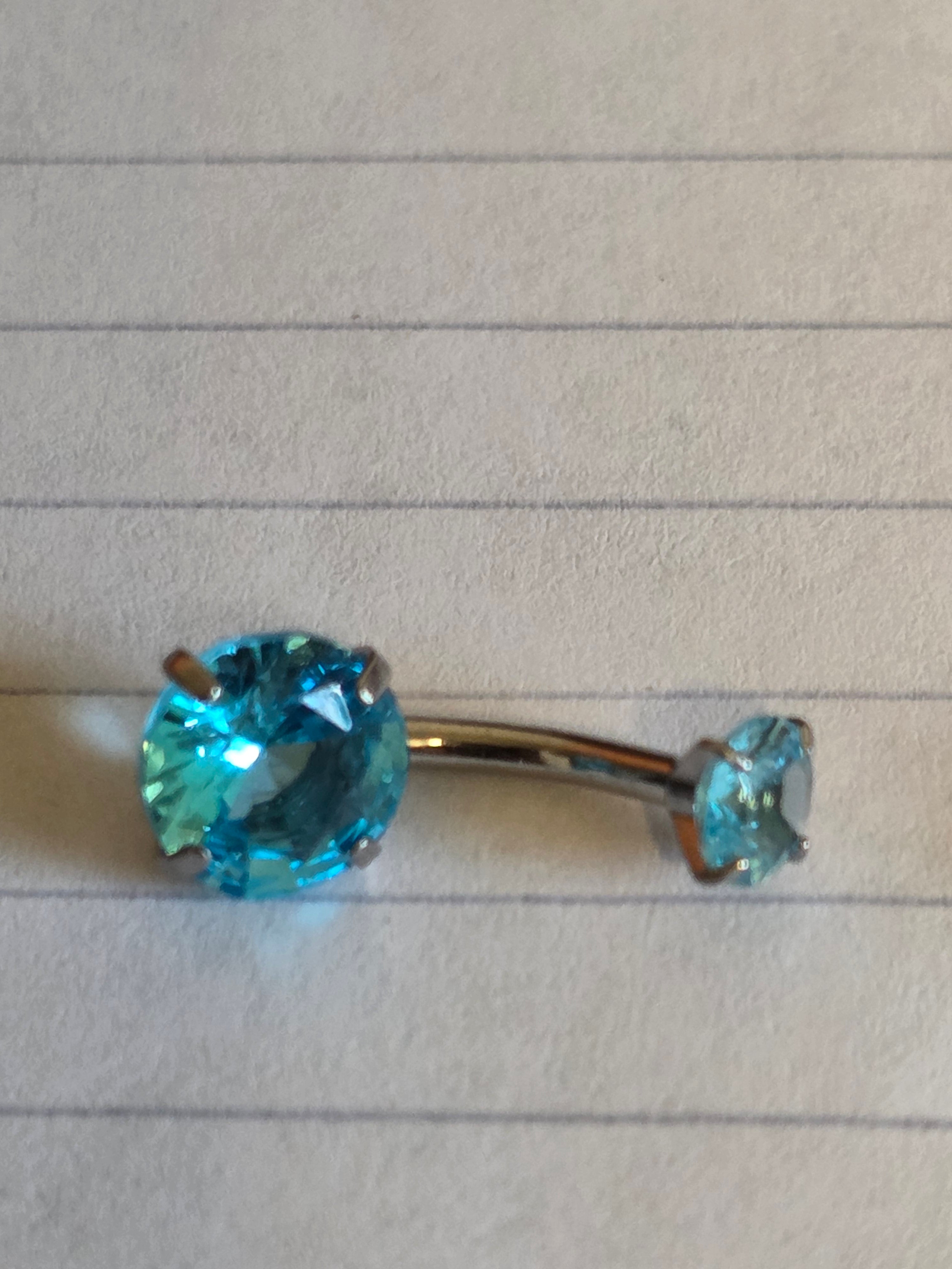 Surgical Steel Gem Belly Rings – Assorted Crystal Designs