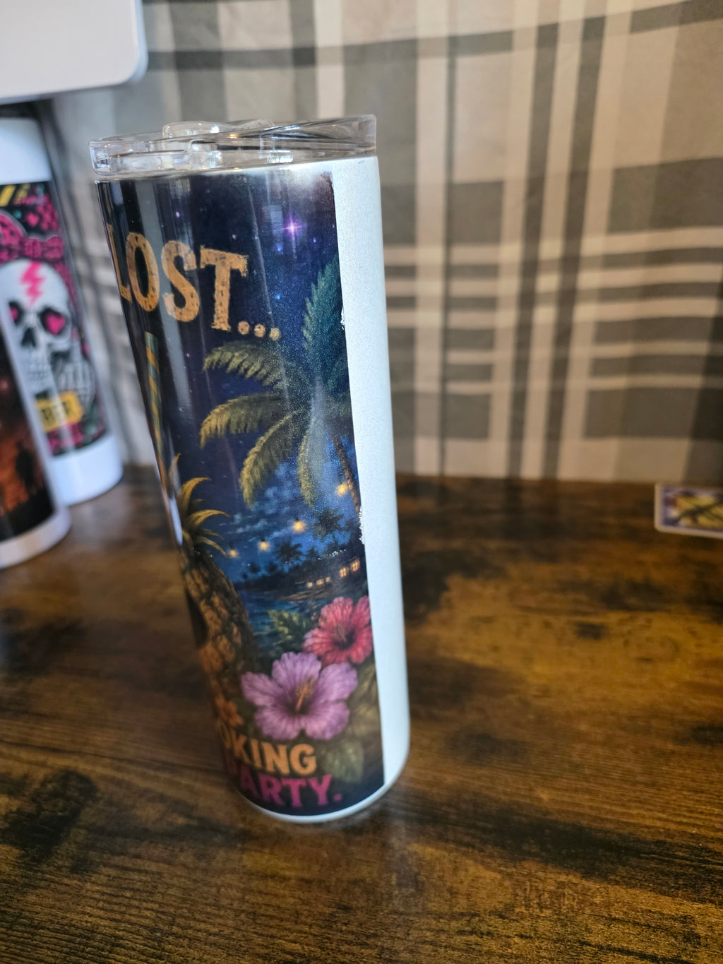 We're Not Lost... We're Looking for the After Party 20 oz Skinny Tumbler