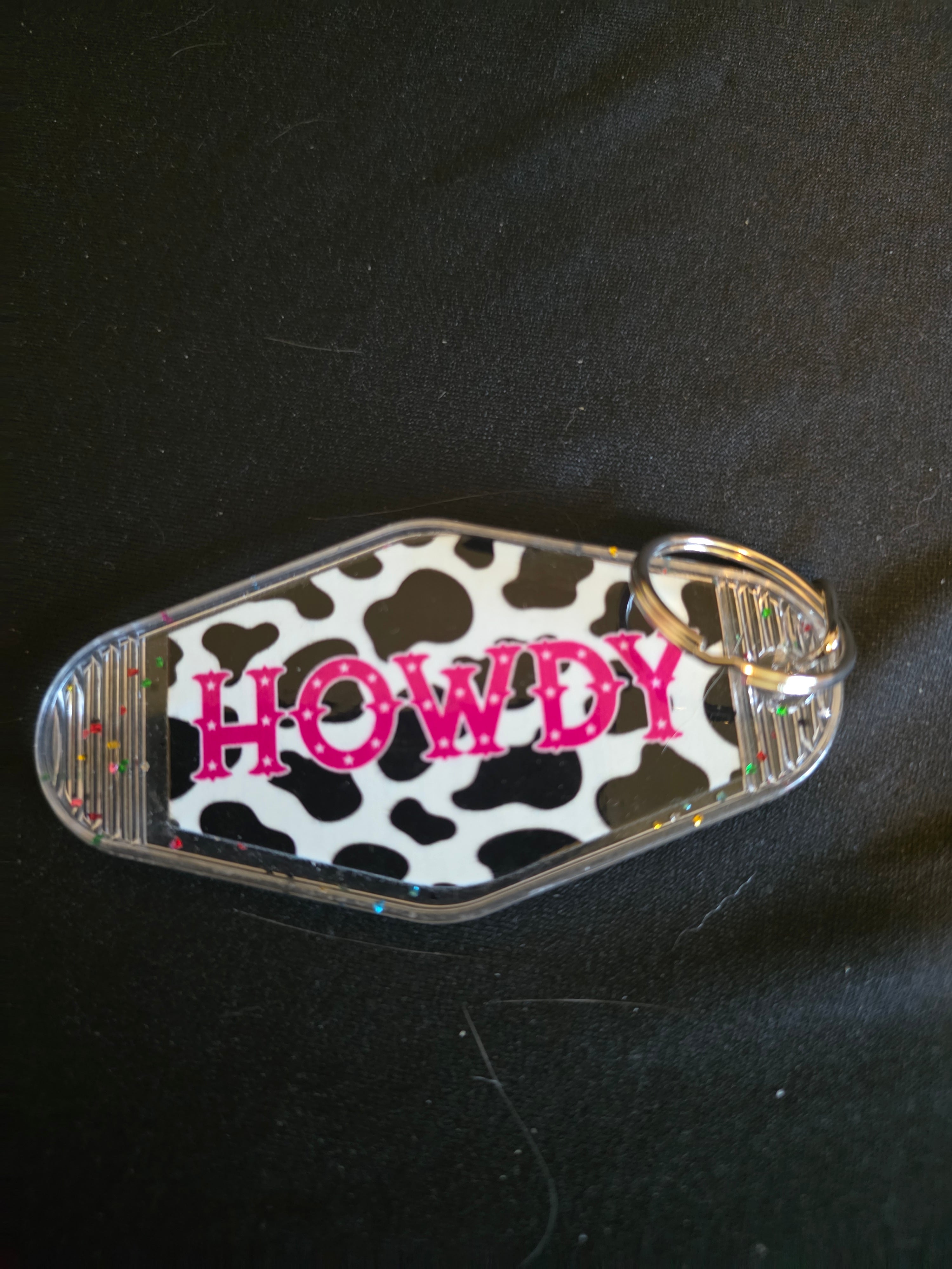 Retro Motel Keychain Collection – Funny, Western & Trendy Designs