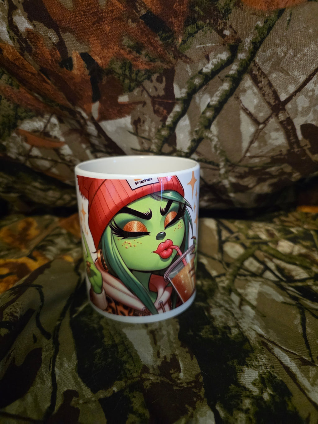 Sassy Green Girl Coffee Mug