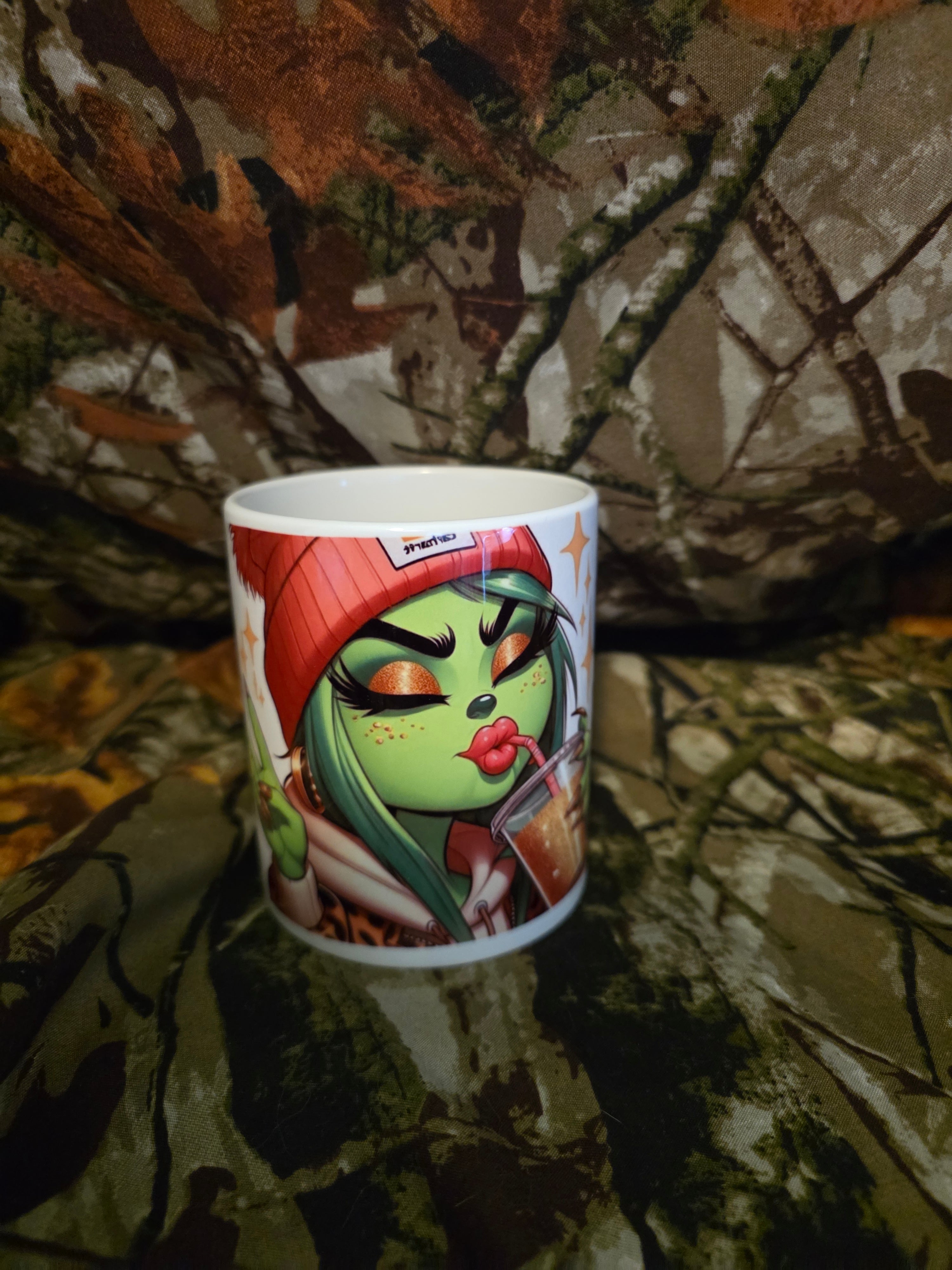 Sassy Green Girl Coffee Mug