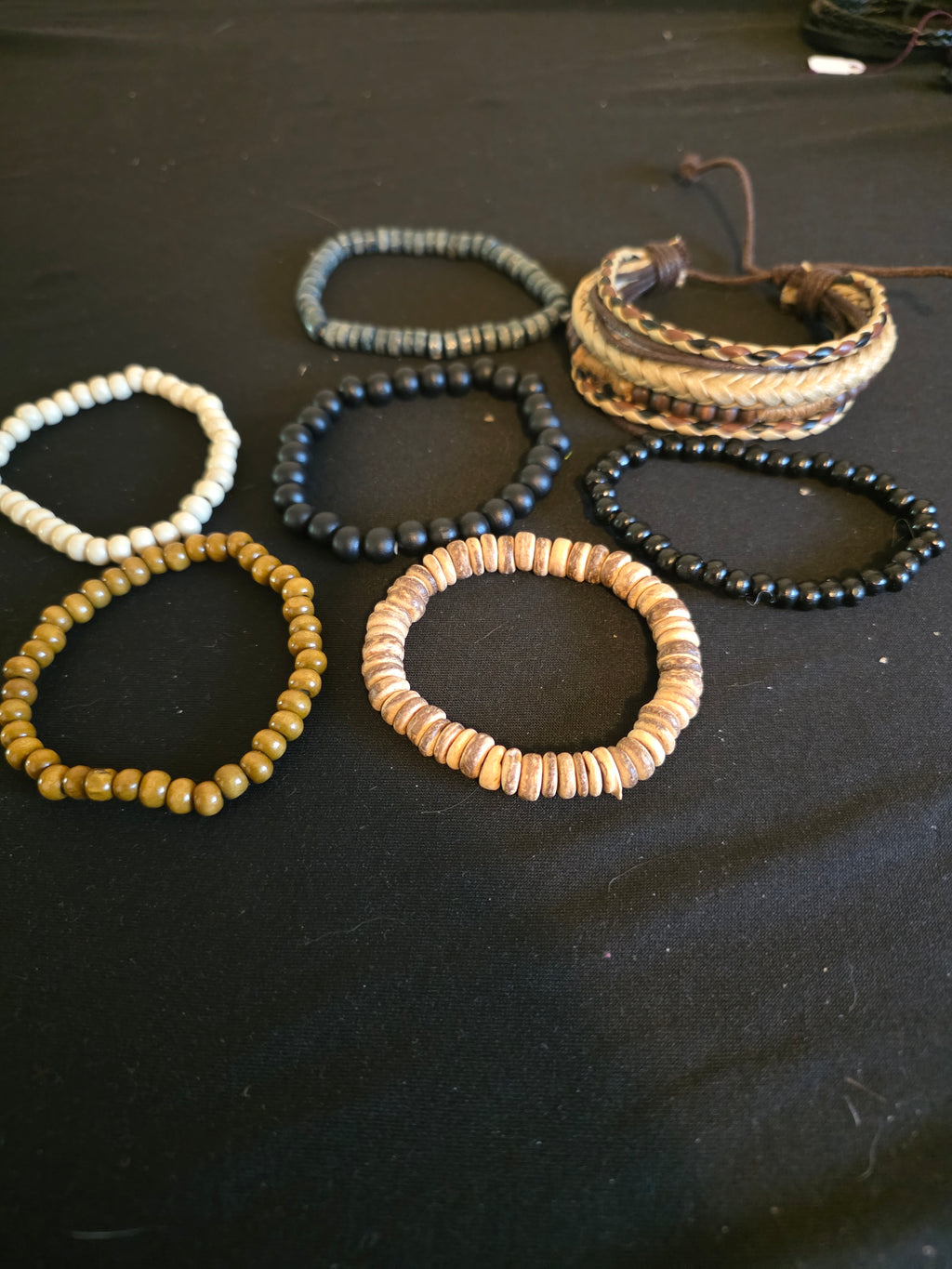 Natural Bead Bracelet Collection – Wood, Stone & Natural Style Stretch Bracelets