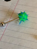 Surgical Steel Silicone Spike Ball Barbells