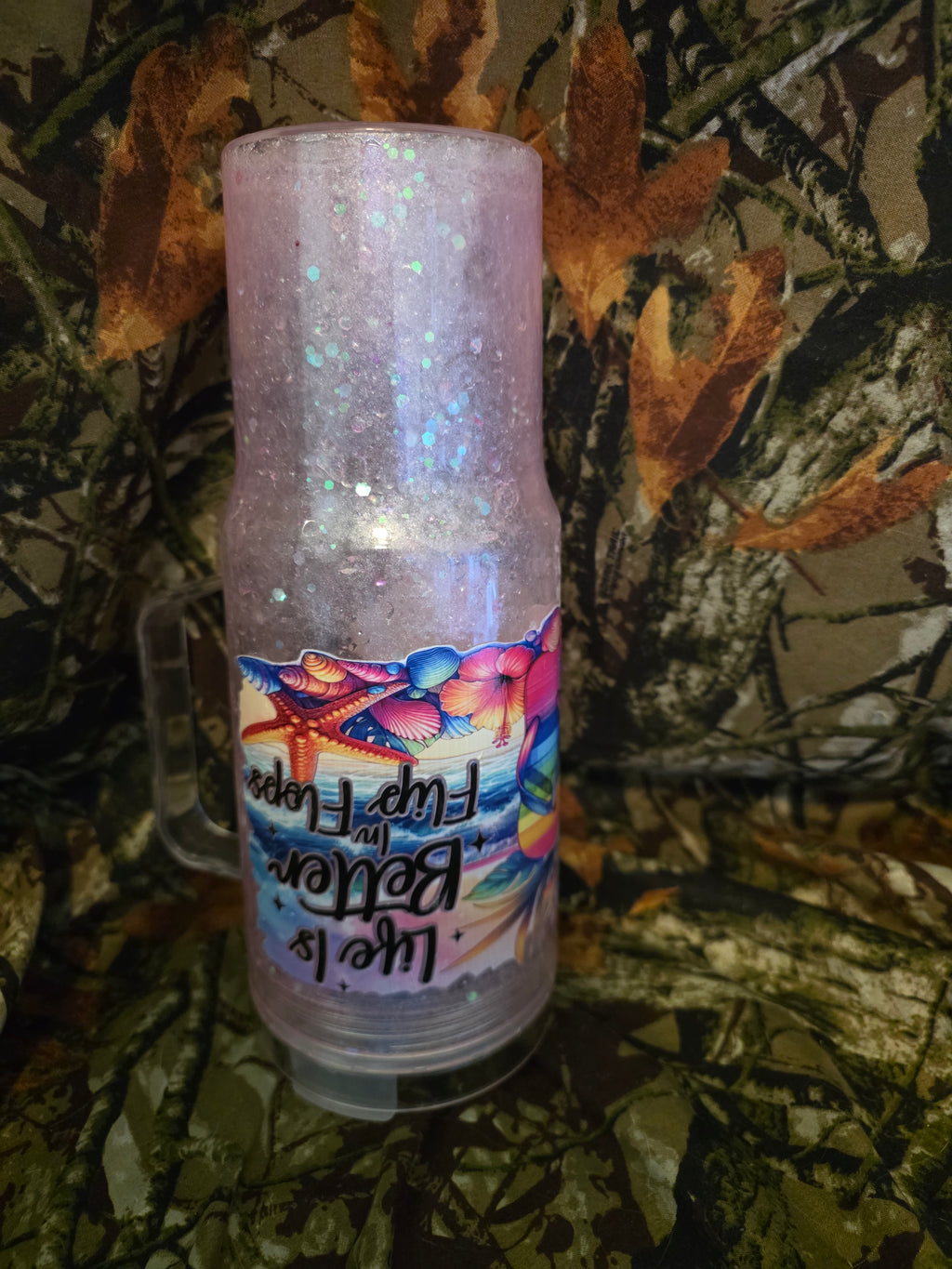 Life Is Better in Flip Flops 40 oz Snow Globe Tumbler