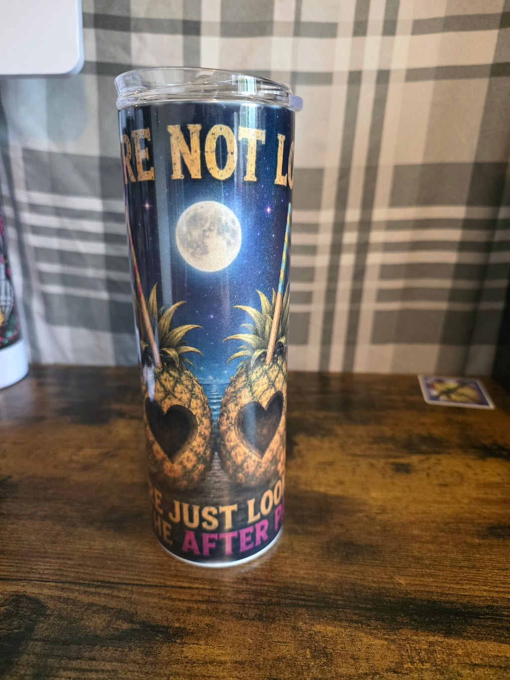 We're Not Lost... We're Looking for the After Party 20 oz Skinny Tumbler
