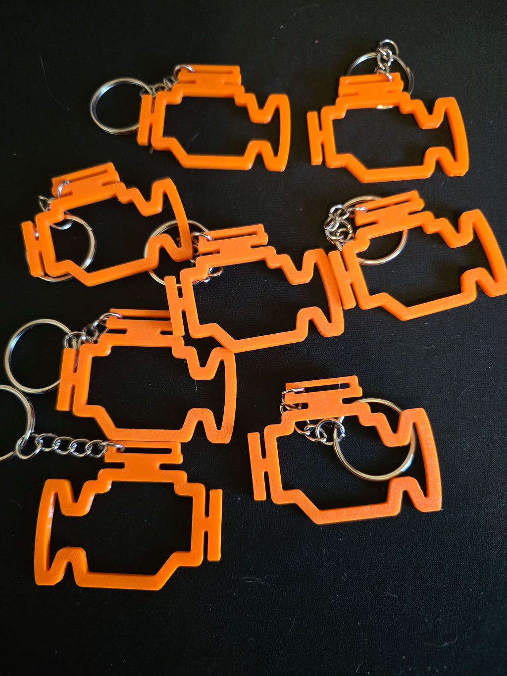 3D Printed Check Engine Keychain