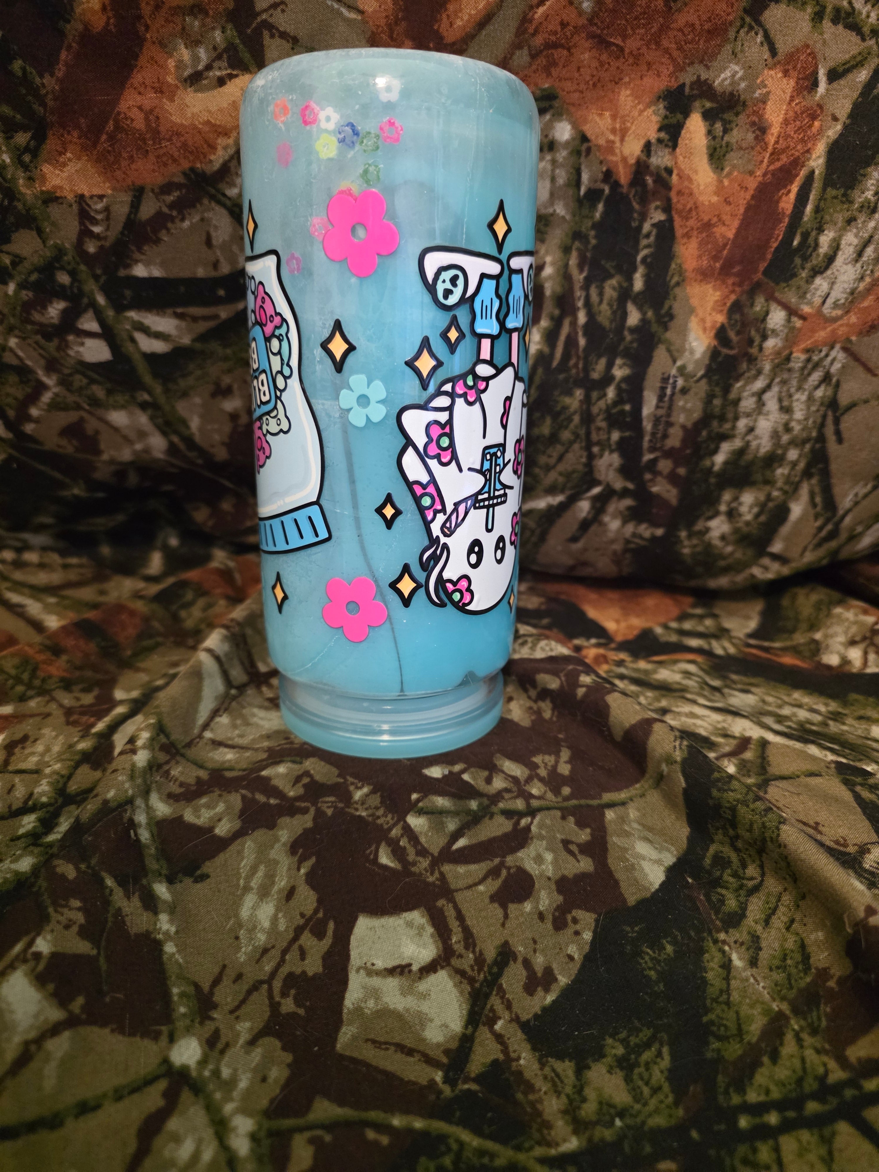 20 oz Plastic Snow Globe Tumbler –   Ghost Bears Cute Candy Cup