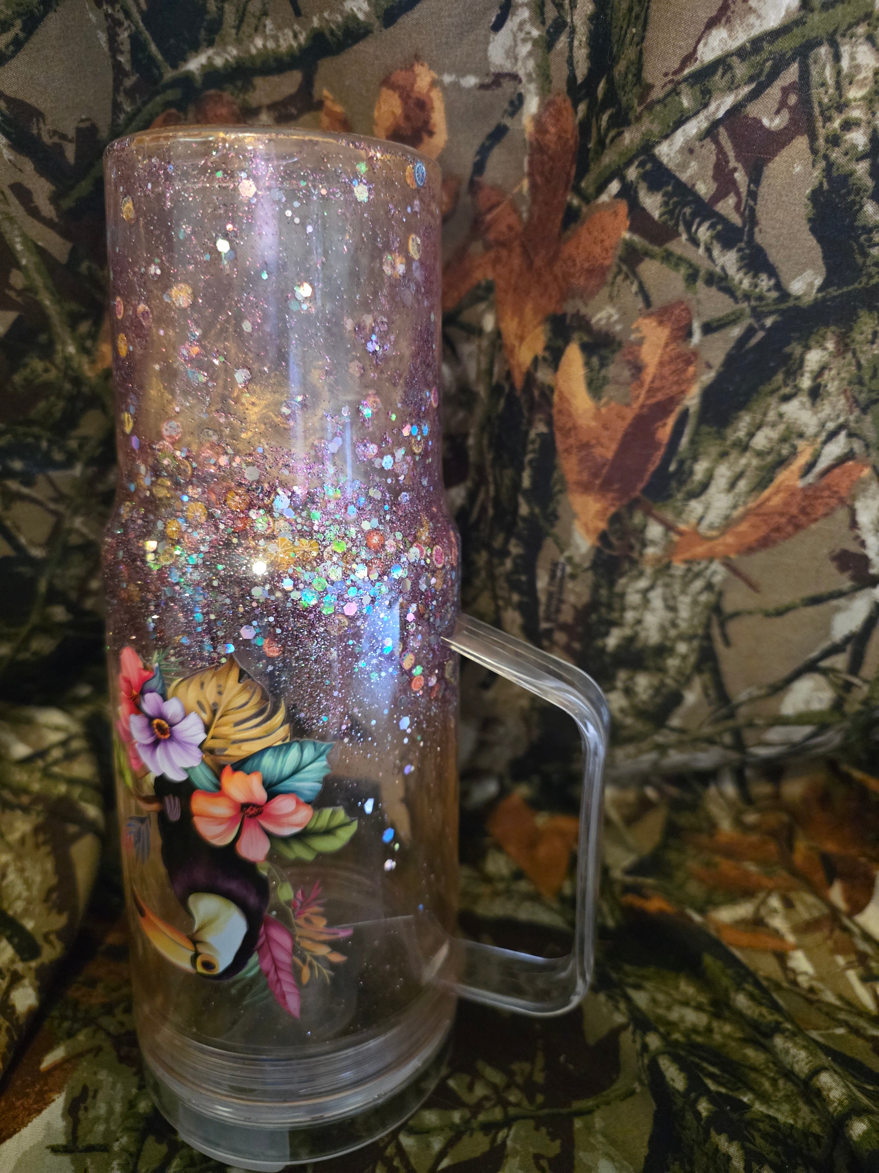 Tropical Toucan 40 oz Snow Globe Tumbler