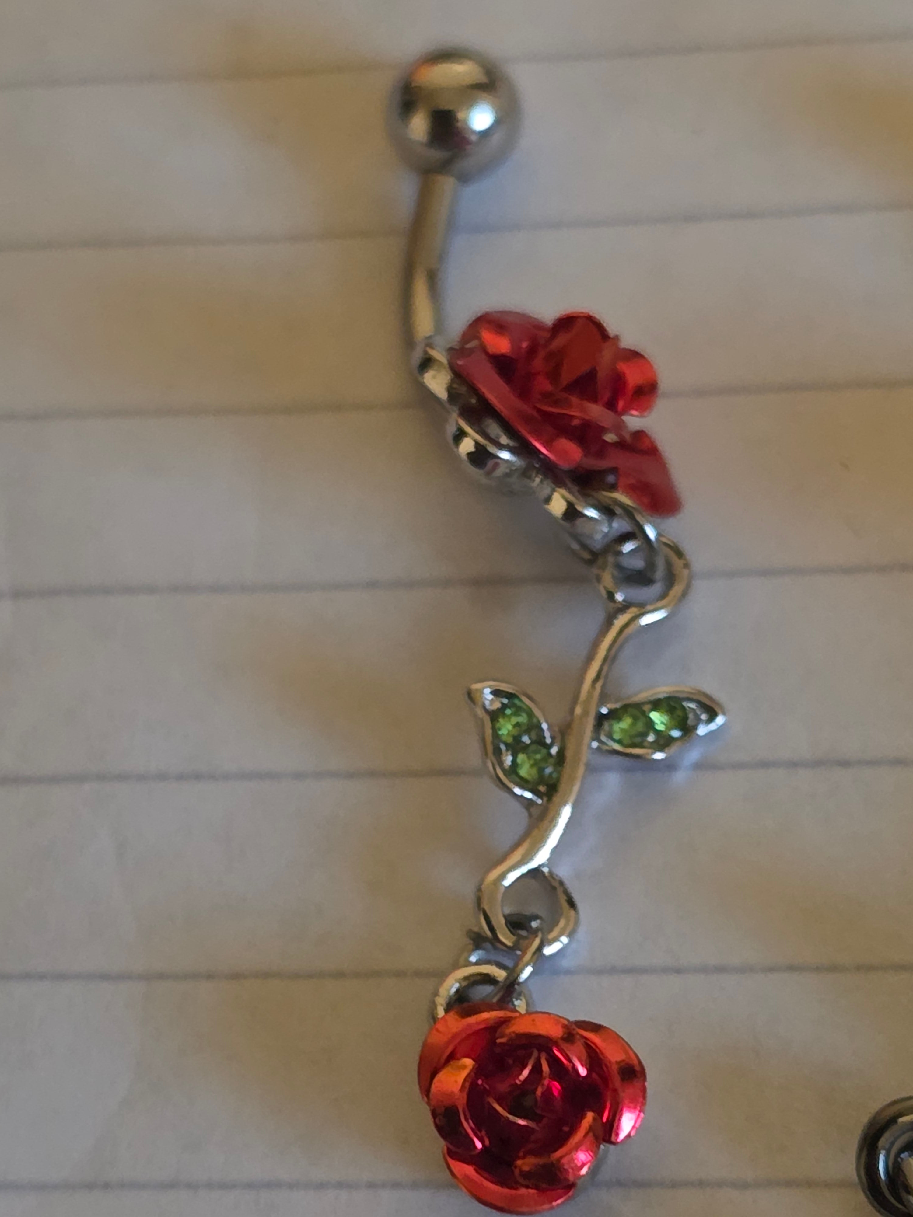 Dangle Belly Ring Collection – Hearts, Roses, Gems & Specialty Designs