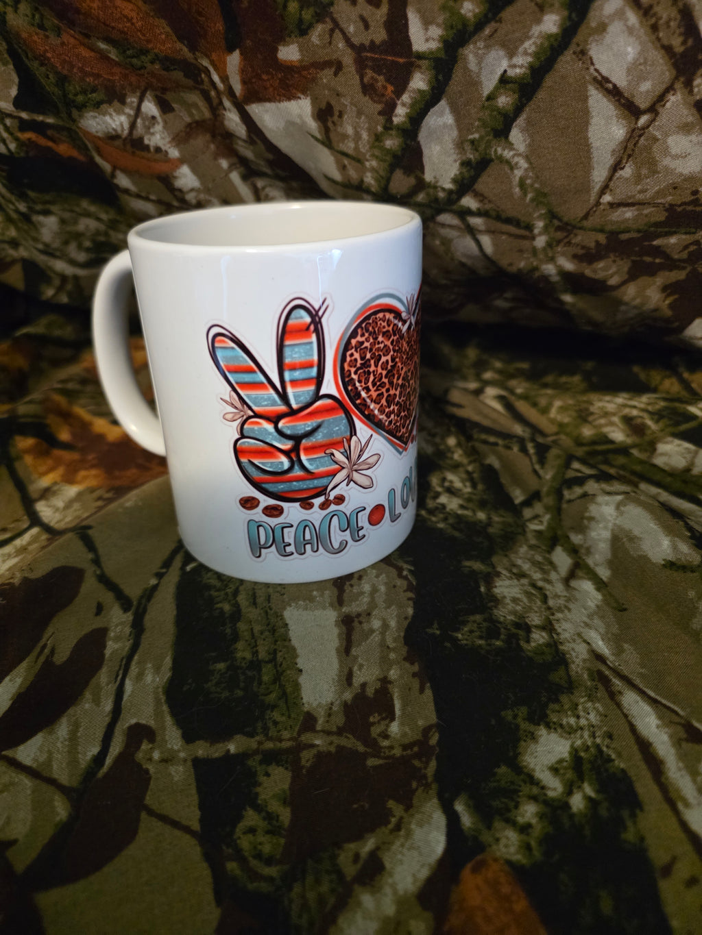 Peace Love Coffee Mug
