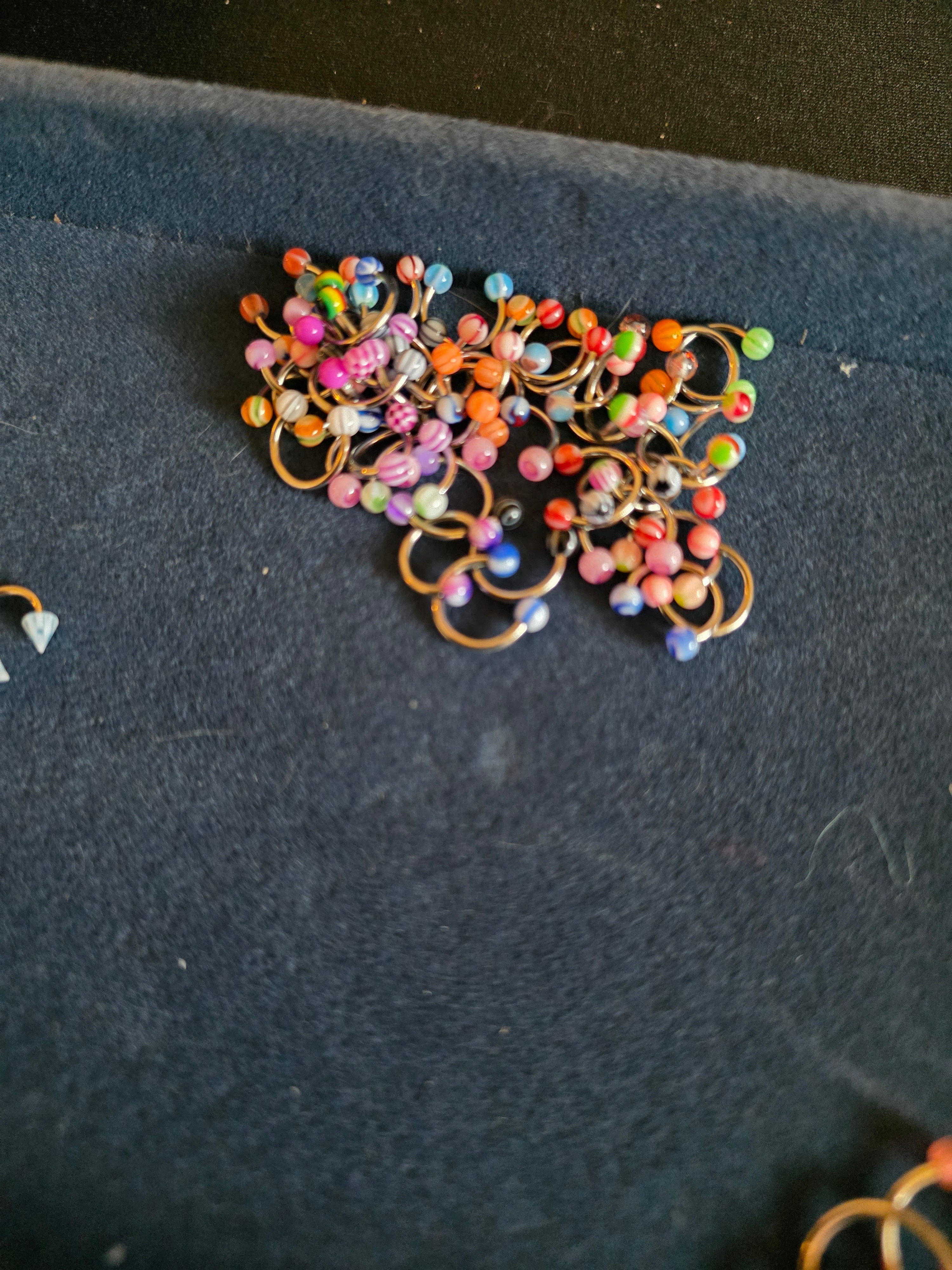 Random Body Jewelry Collection – Hoops, Balls & Spikes