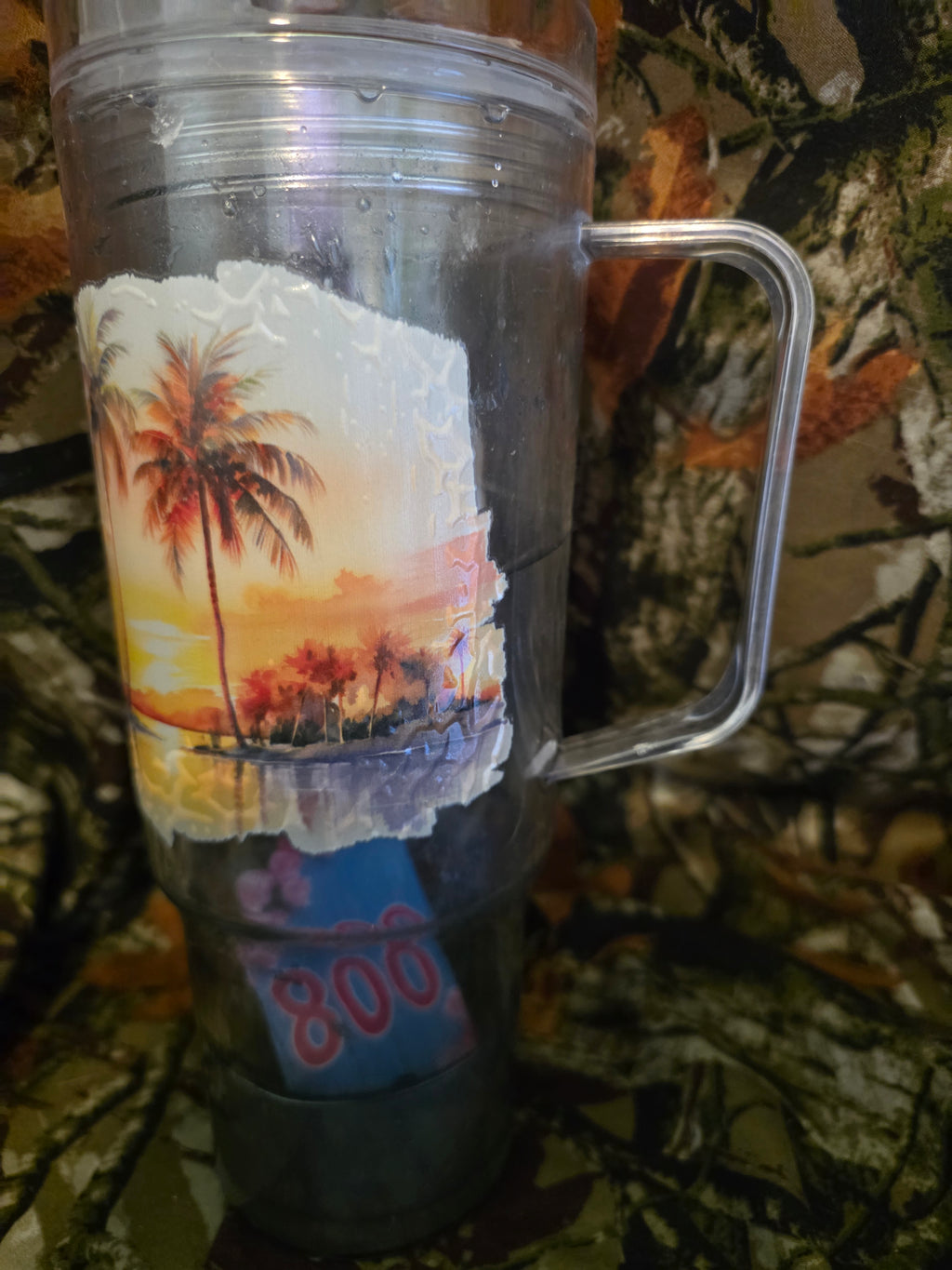 Tropical Sunset 40 oz Snow Globe Tumbler – Discounted