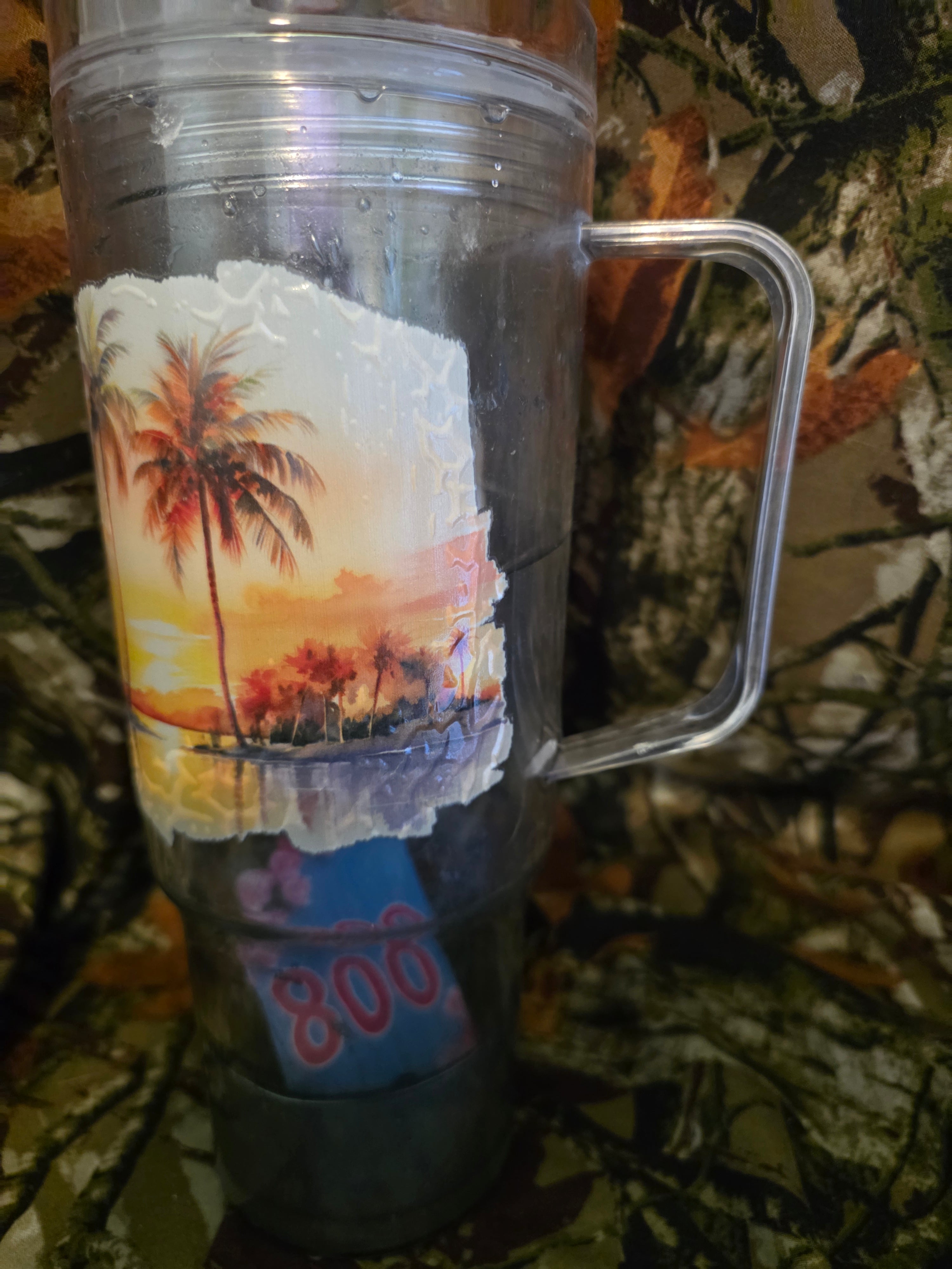 Tropical Sunset 40 oz Snow Globe Tumbler – Discounted