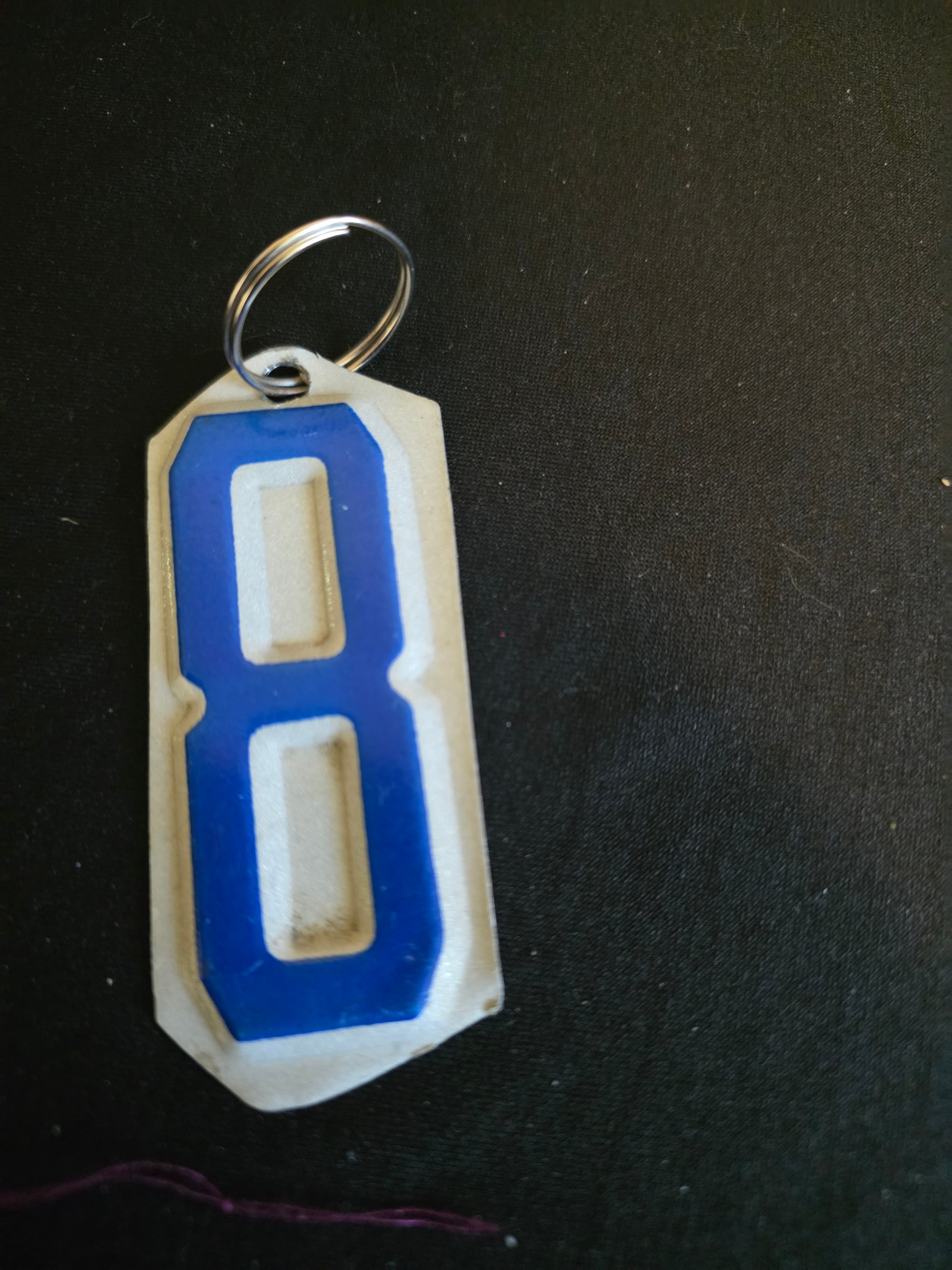 Handmade License Plate Initial & Number Keychains – Recycled Michigan License Plates