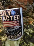 Easily Distracted by Old Cars 15oz Coffee Mug – Patriotic Classic Car Mug