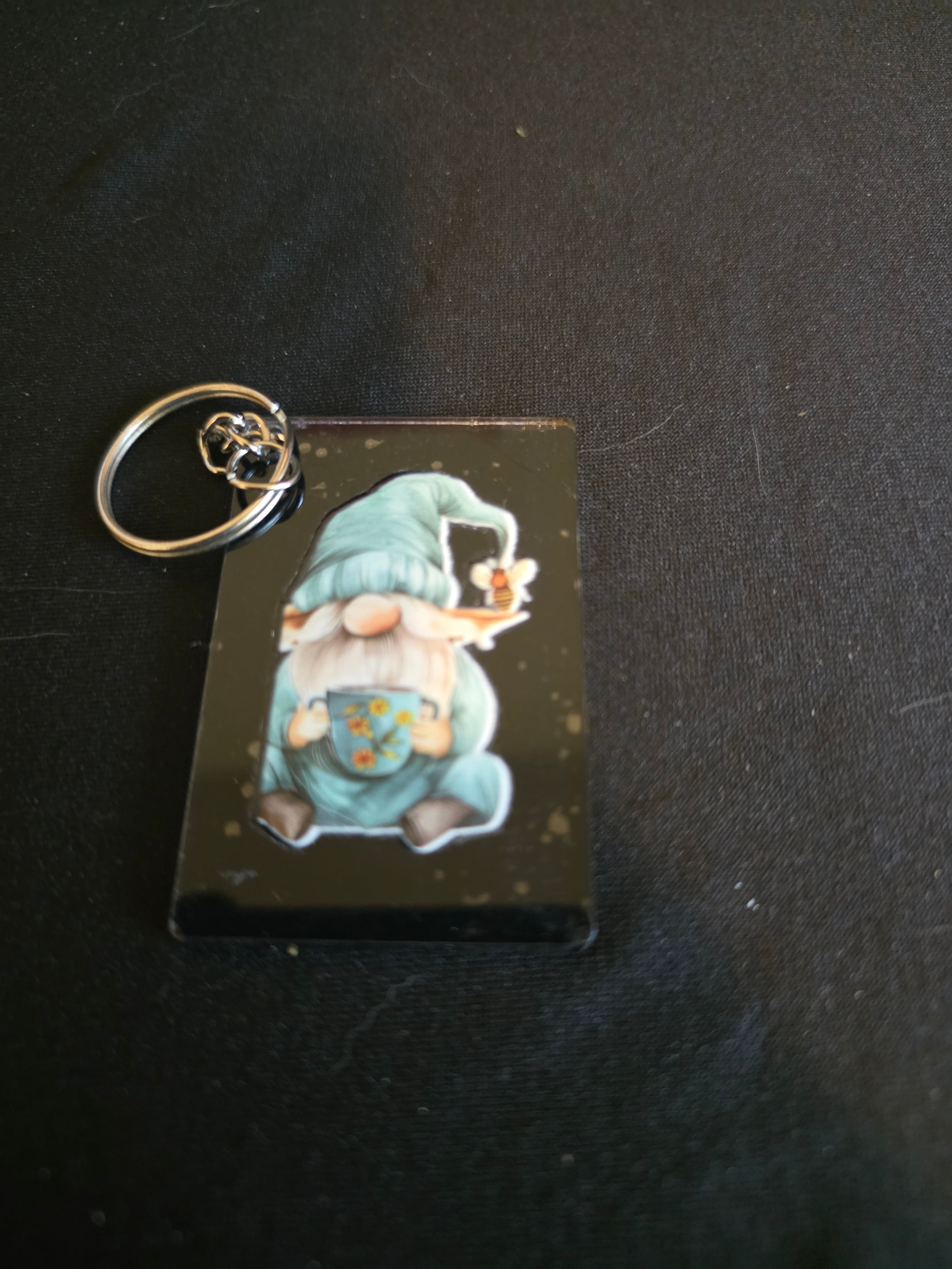 Handmade Acrylic Square Keychains – Assorted Designs