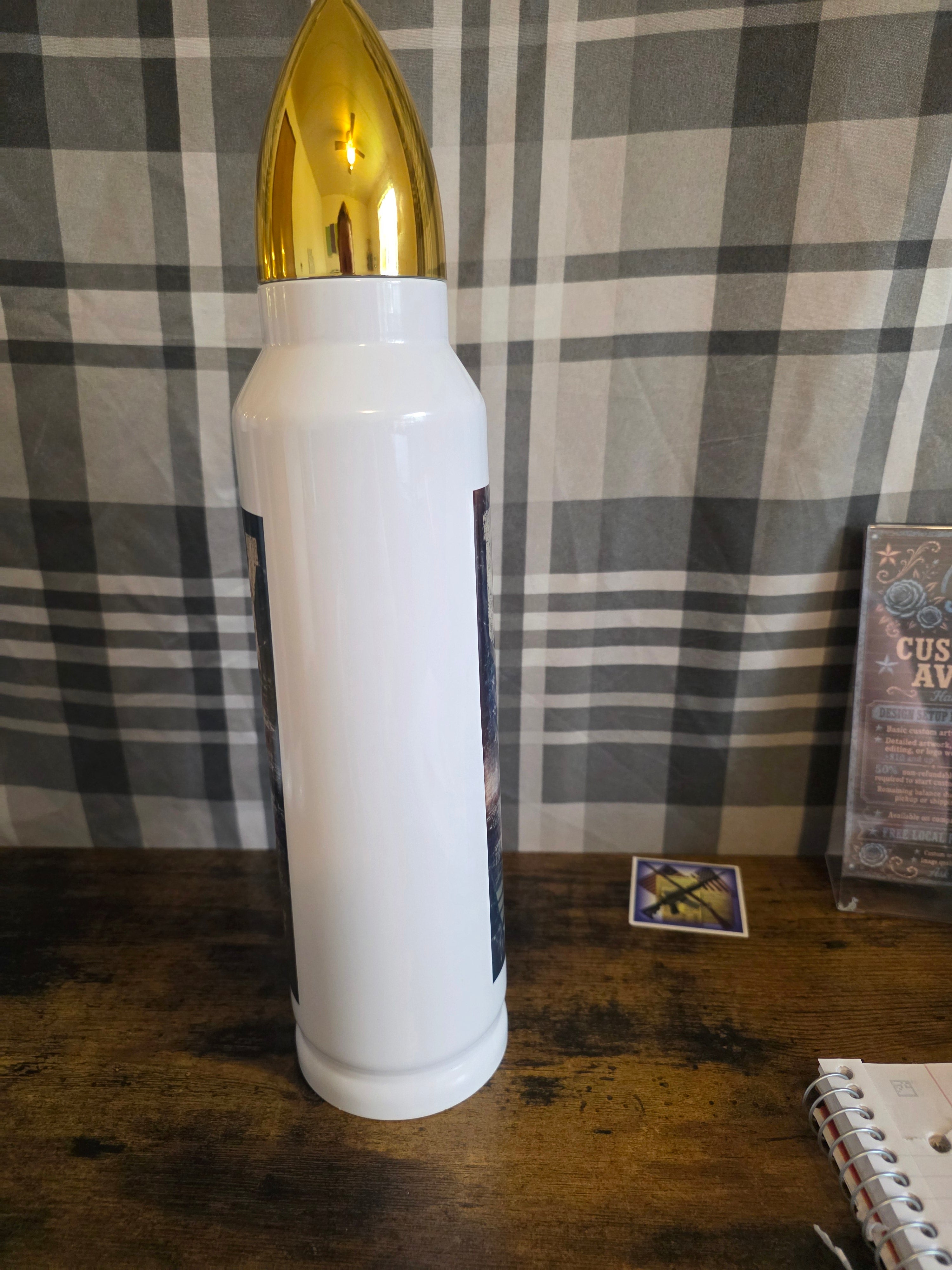 Uncle Sam Ain't Released Me Yet" 32 oz Bullet Thermos