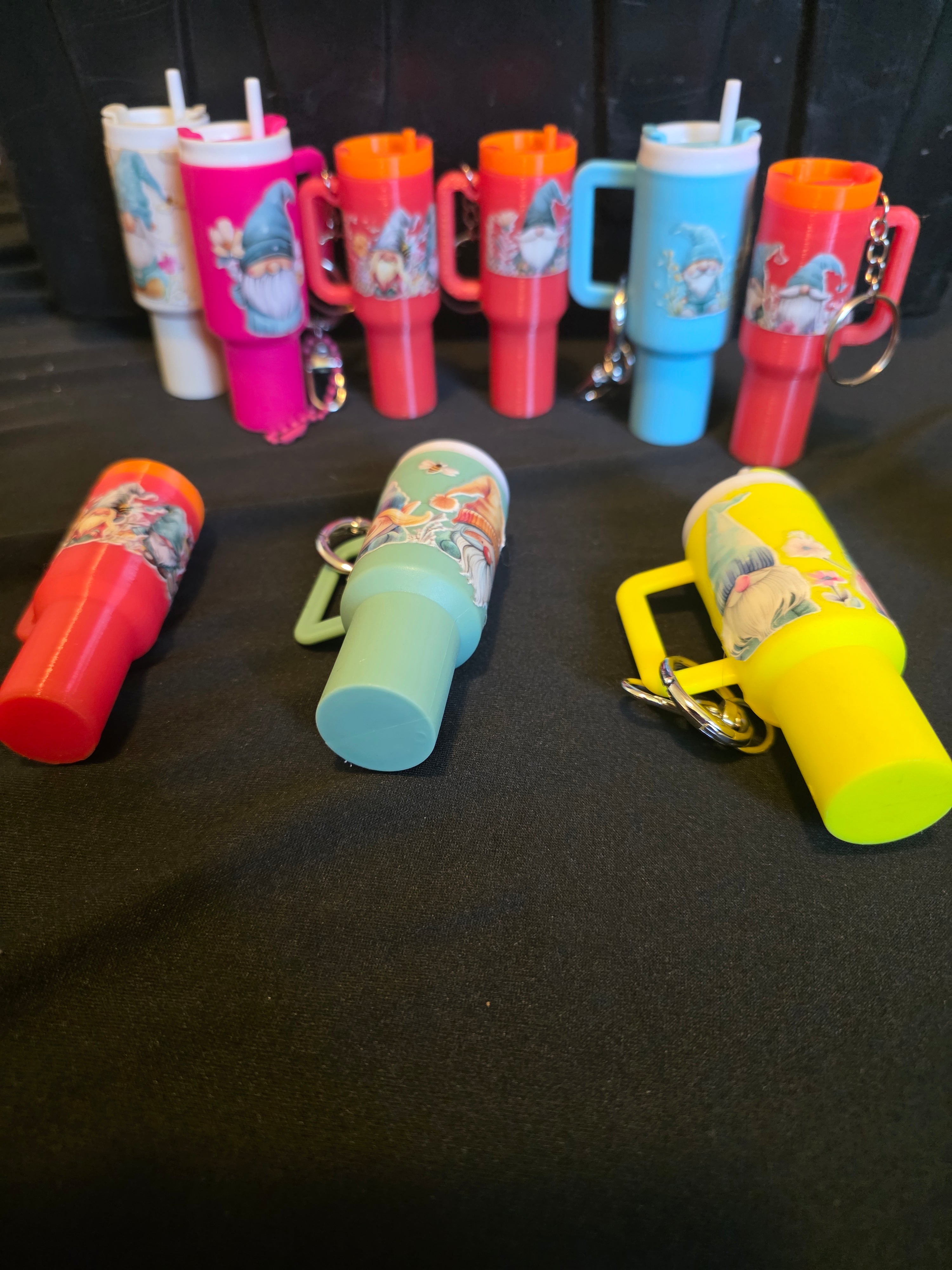 Gnome Mini Tumbler Keychain Collection