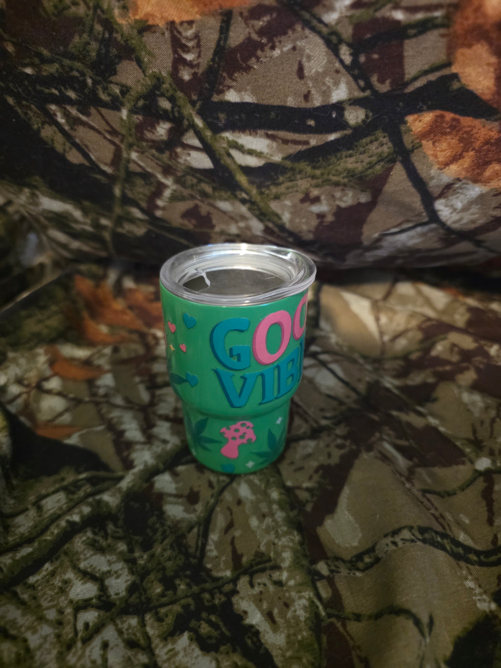 Good Vibes Mini Tumbler – Fun Retro Style Cup