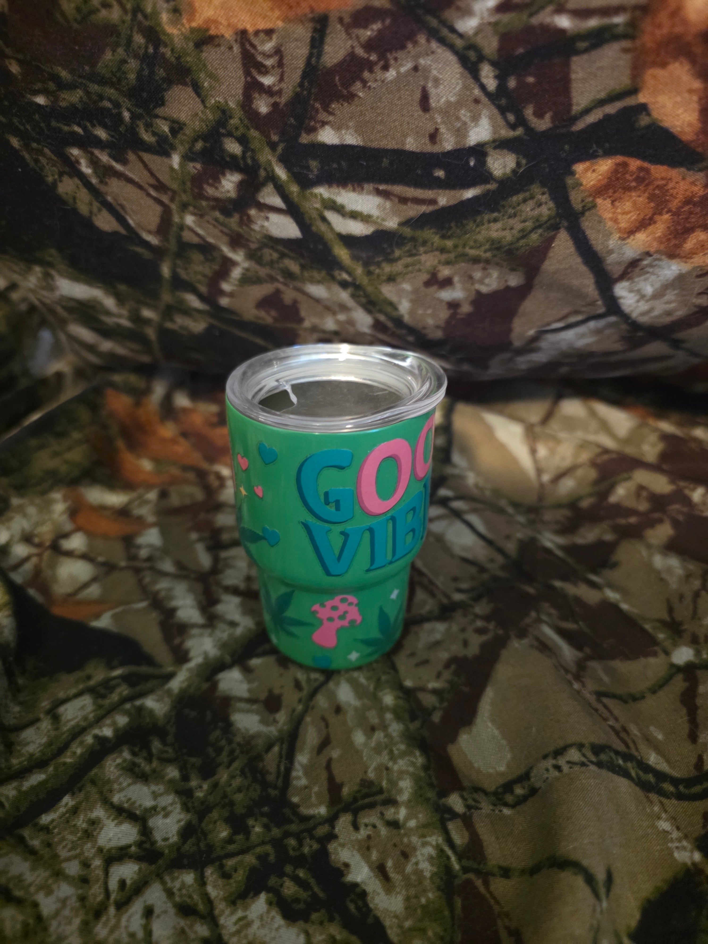Good Vibes Mini Tumbler – Fun Retro Style Cup