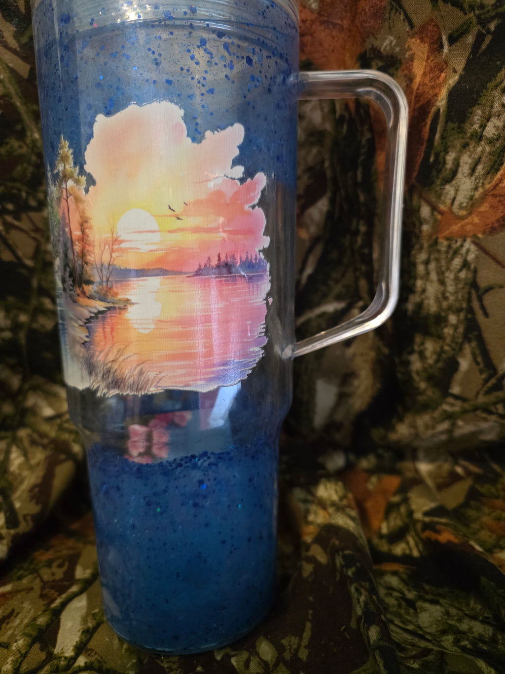 Sunset Lake 40 oz Snow Globe Tumbler – Discounted