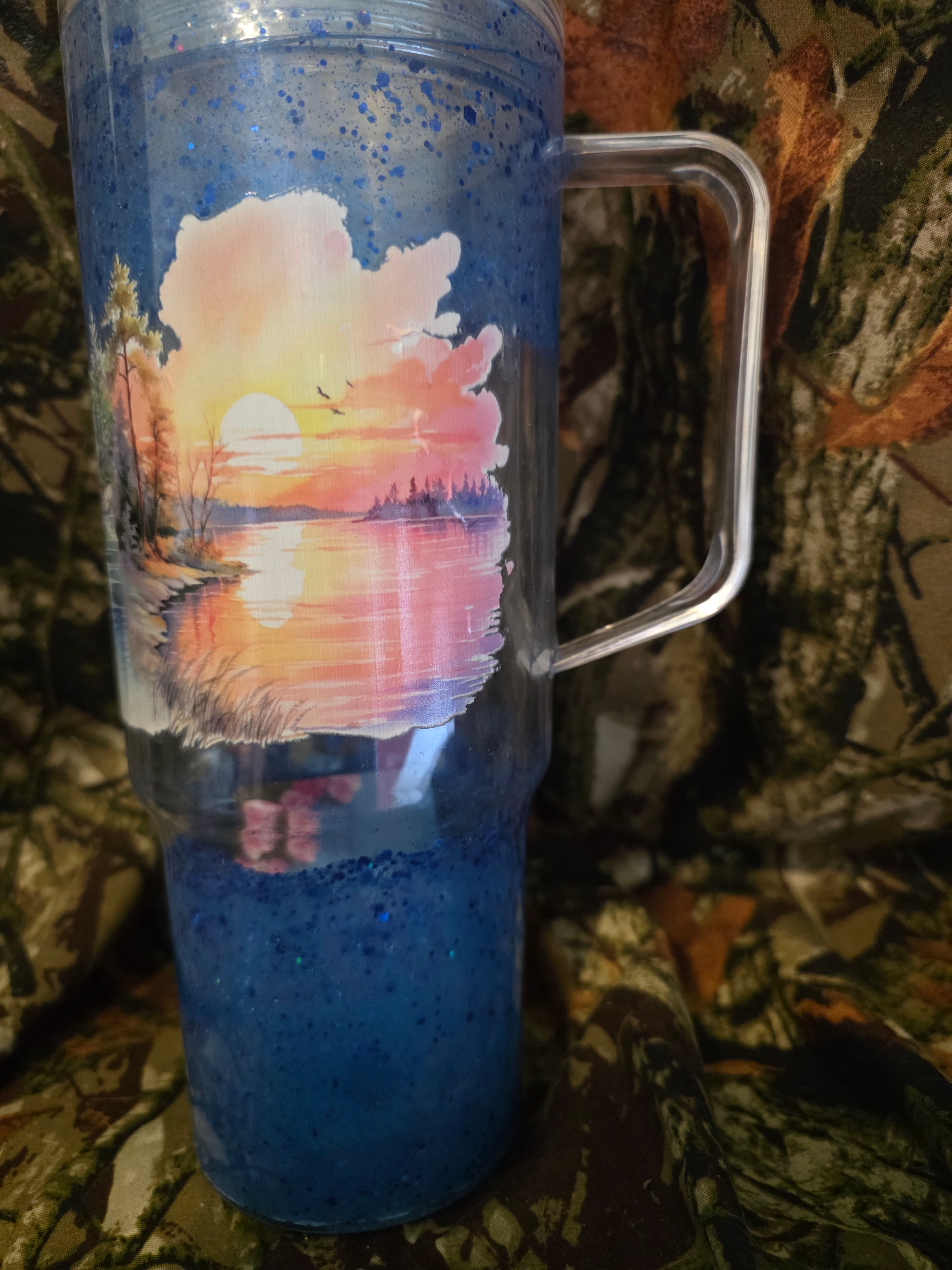 Sunset Lake 40 oz Snow Globe Tumbler – Discounted
