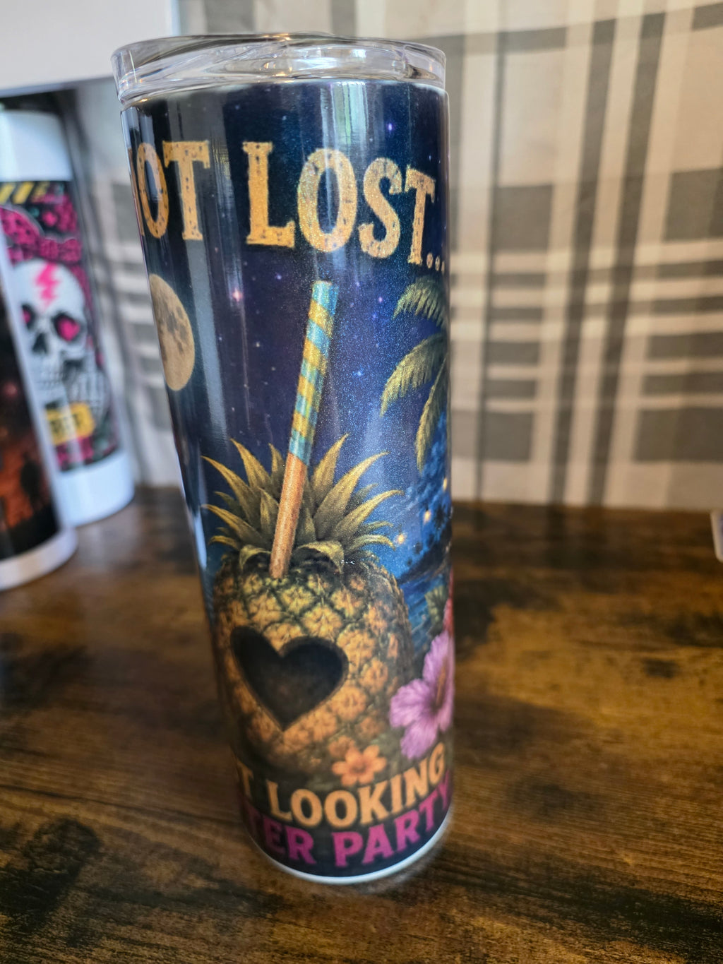 We're Not Lost... We're Looking for the After Party 20 oz Skinny Tumbler