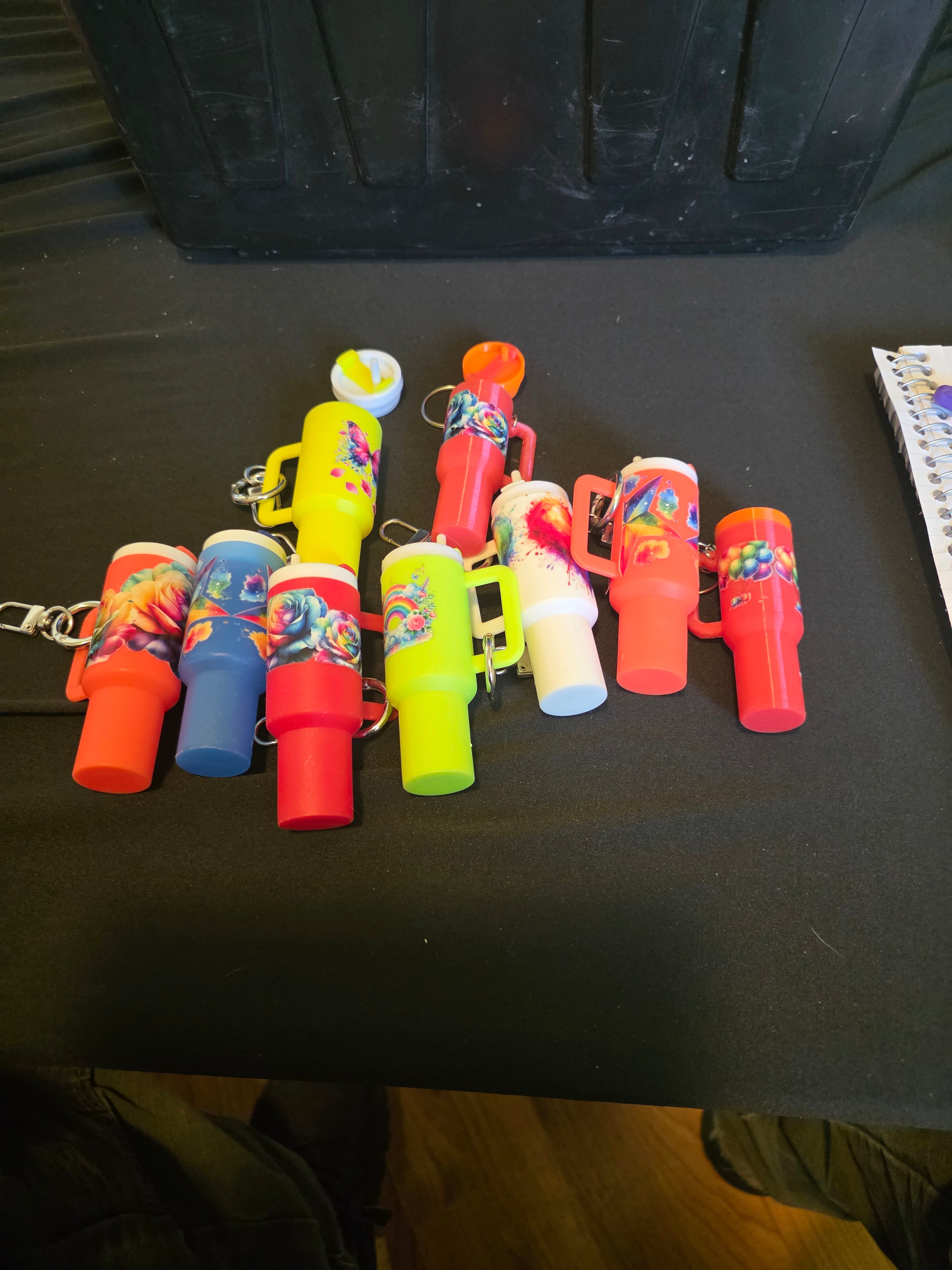 Mini Tumbler Keychain – Bright Colors & Floral Collection
