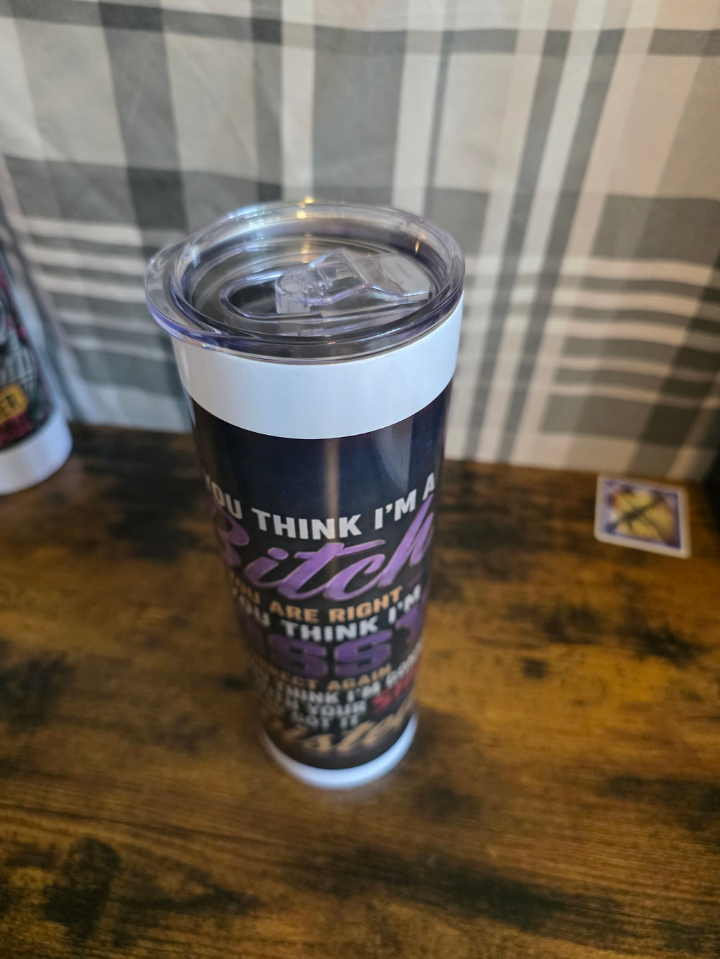 If You Think I'm Bossy... Think Again Funny 30 oz Skinny Tumbler