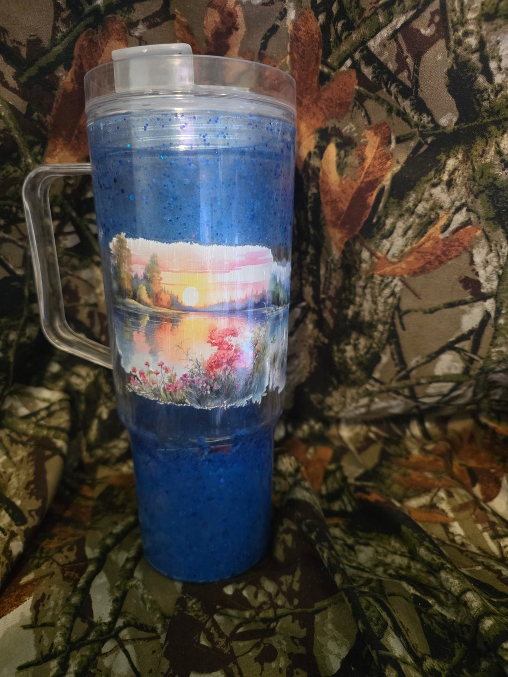 Sunset Lake 40 oz Snow Globe Tumbler – Discounted
